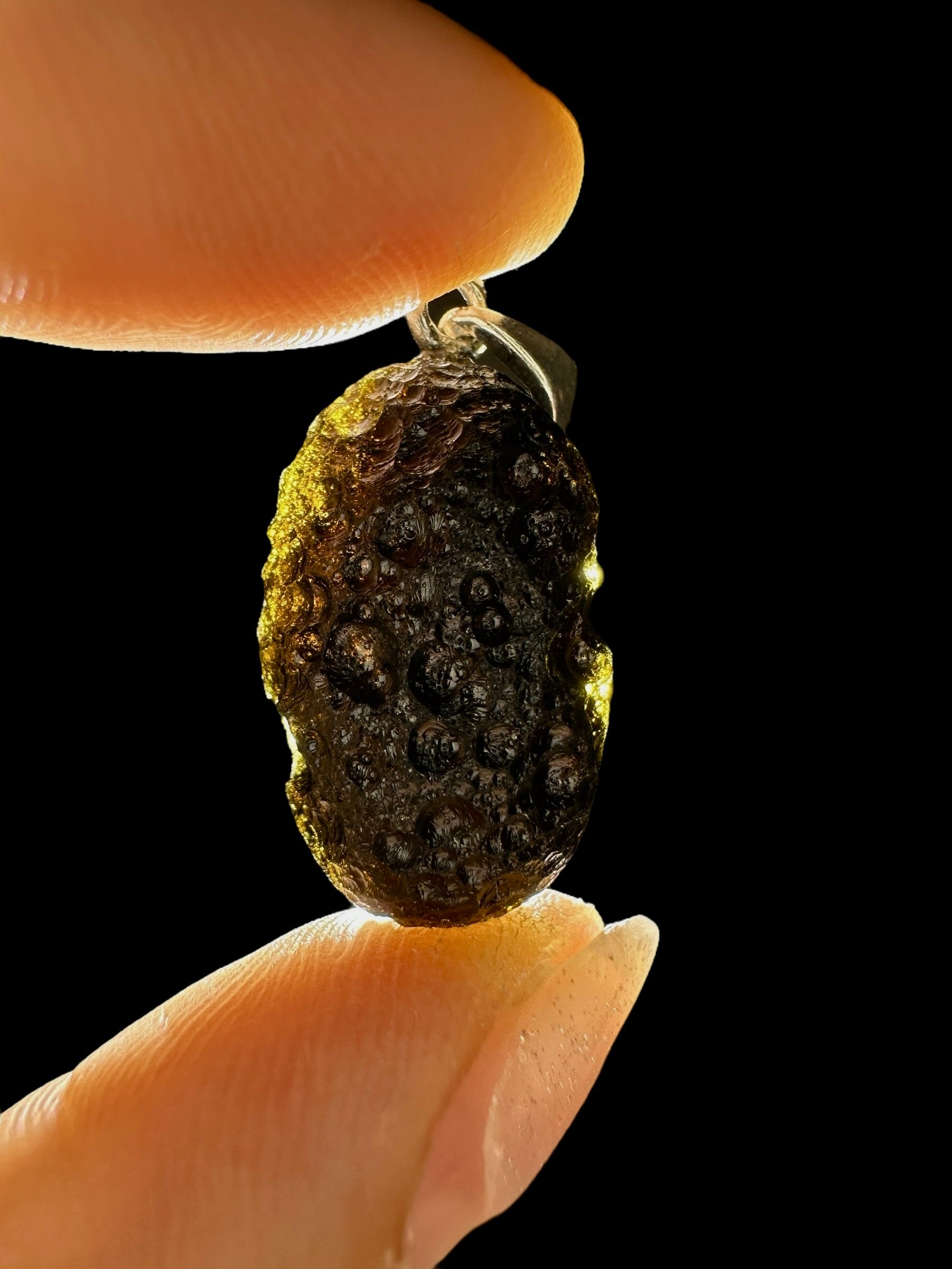 Silver indochinite pendant 3,8g - SP/I015