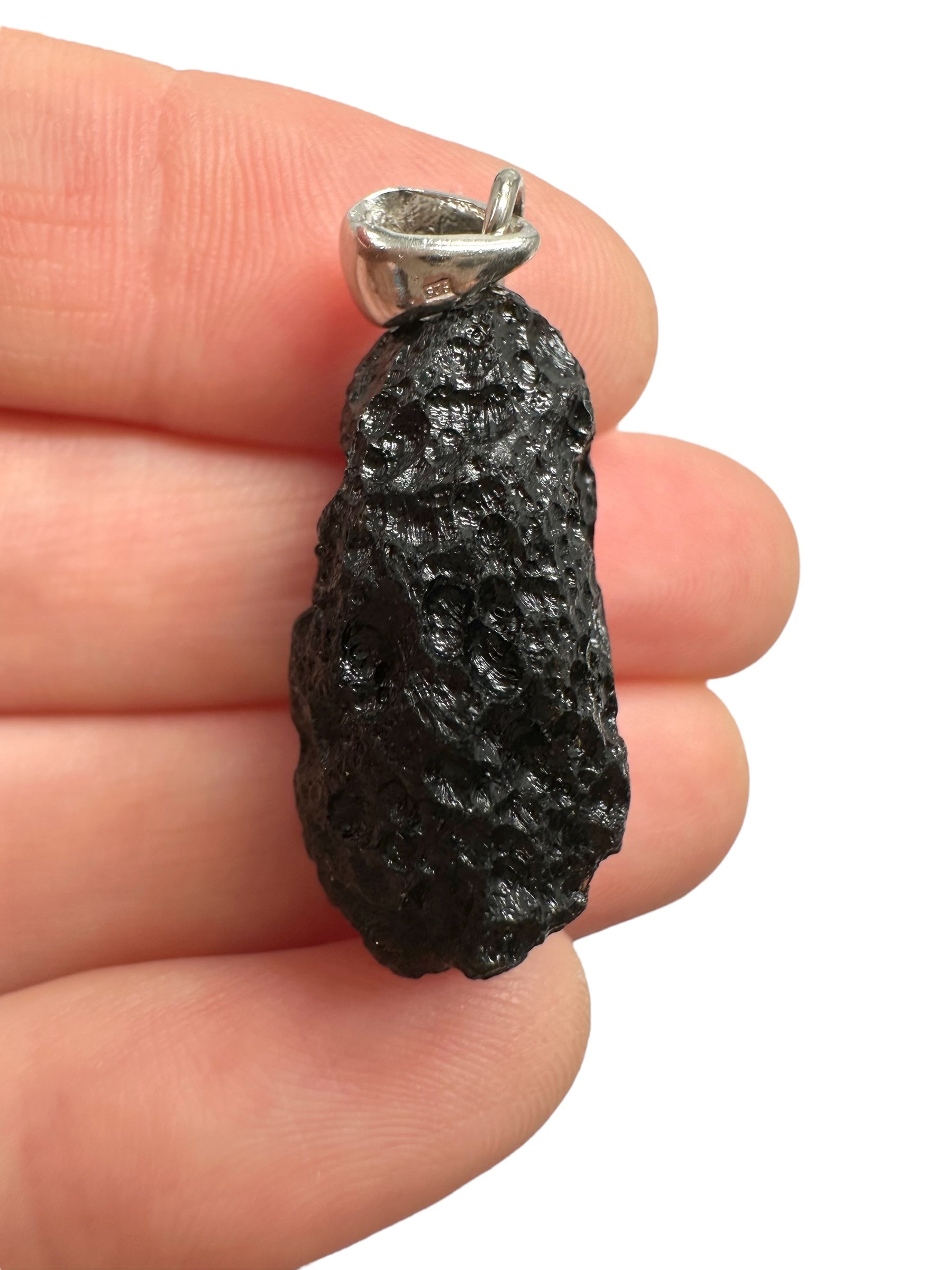 Silver indochinite pendant 5,8g - SP/I017