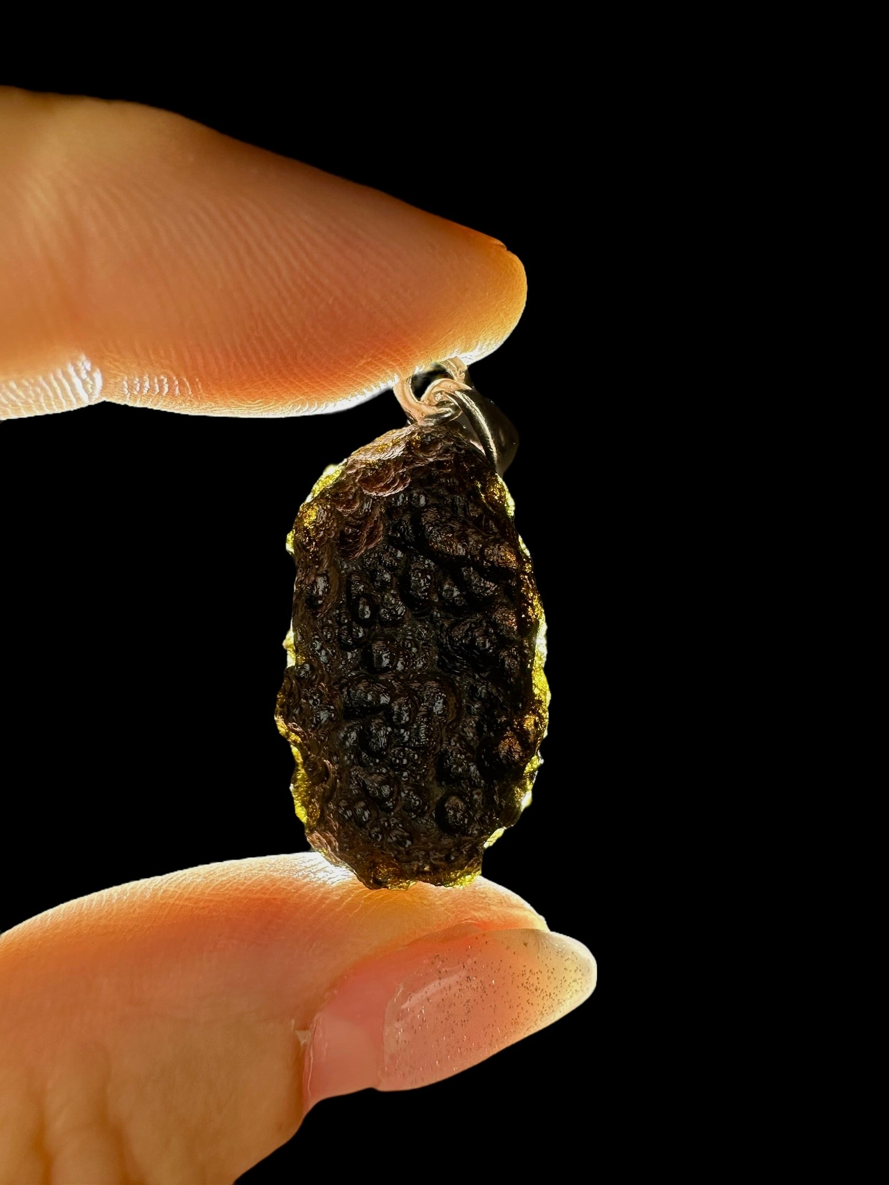 Silver indochinite pendant 5,8g - SP/I017