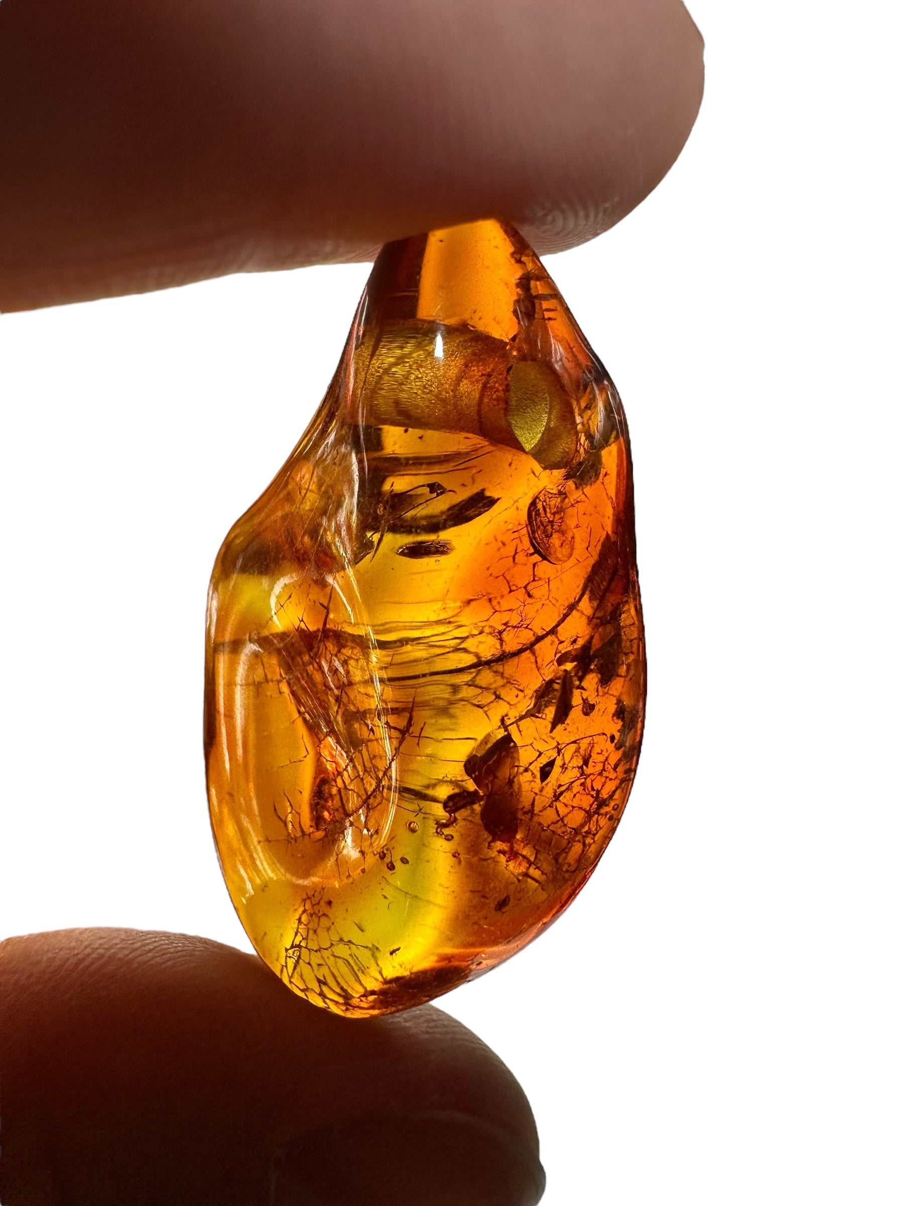 Amber with a drilled hole (polished) – Lithuania – 310g - JVEL01