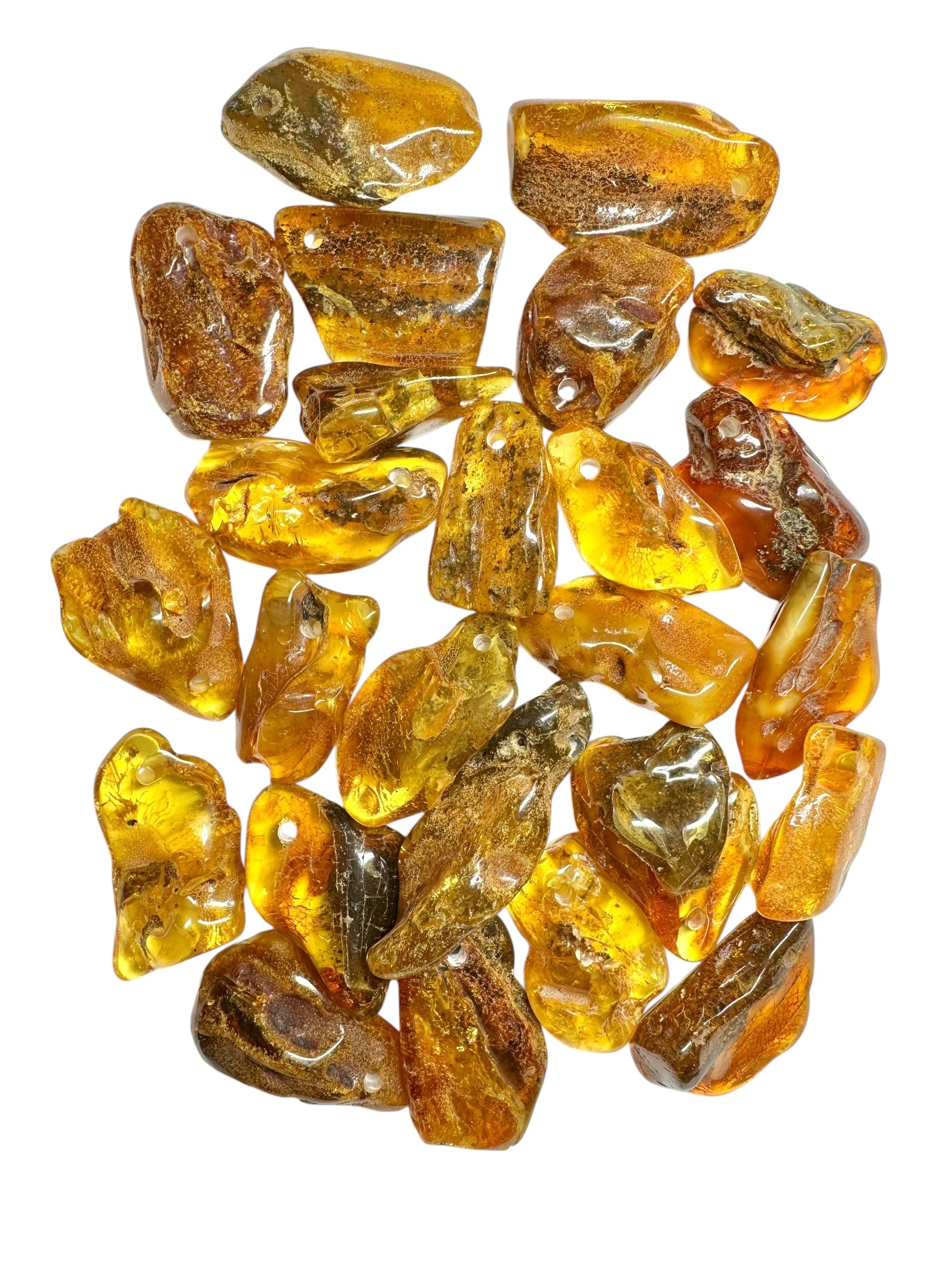 Amber with a drilled hole (polished) – Lithuania – 255g