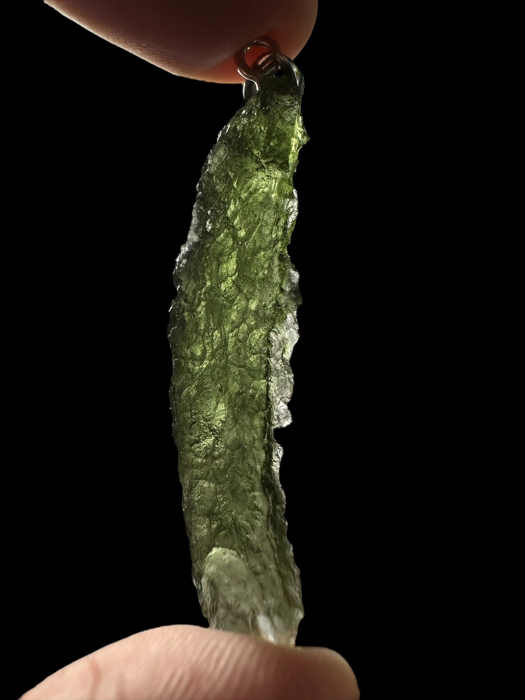 Silver moldavite pendant 3,7g - SP/V658