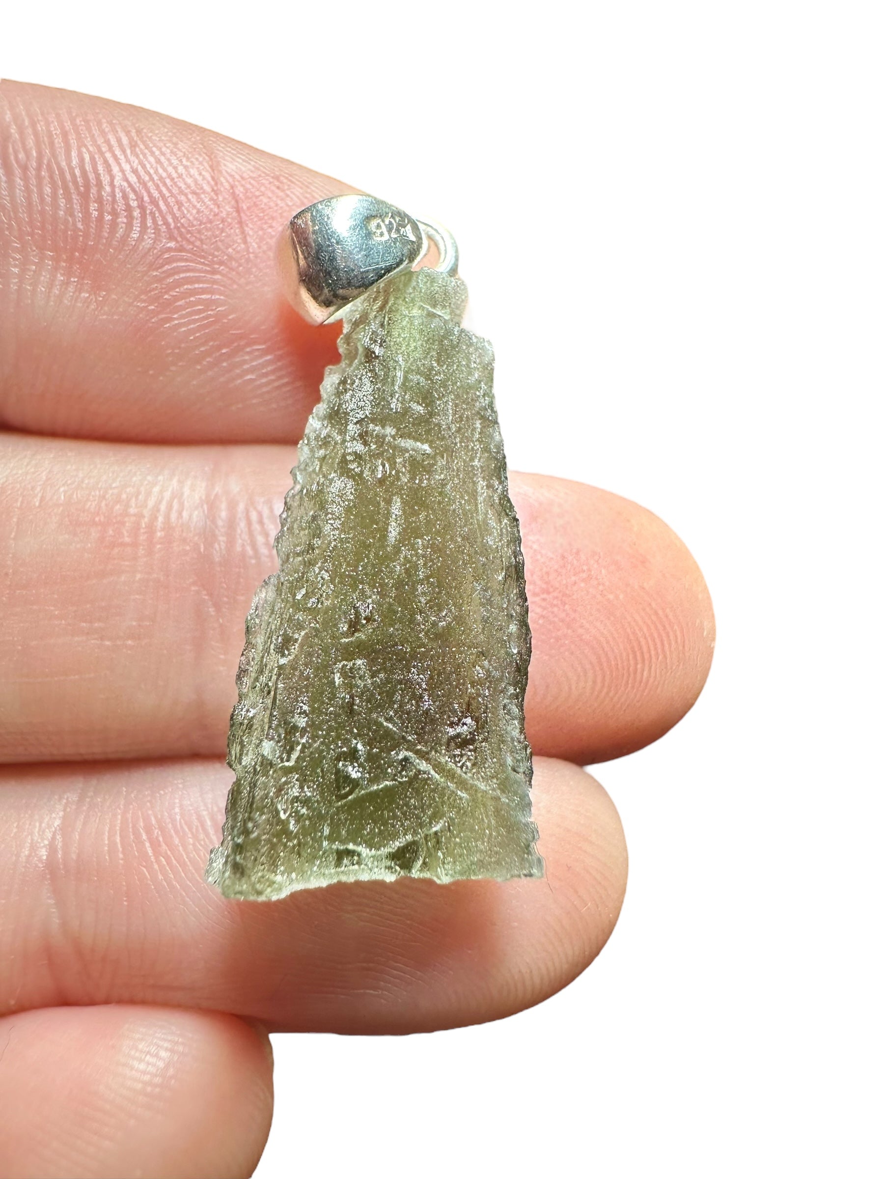 Silver moldavite pendant 2,4g - SP/V663
