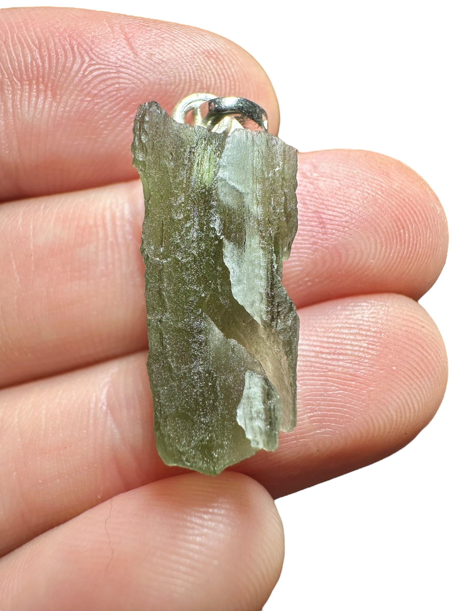 Silver moldavite pendant 2,2g - SP/V664