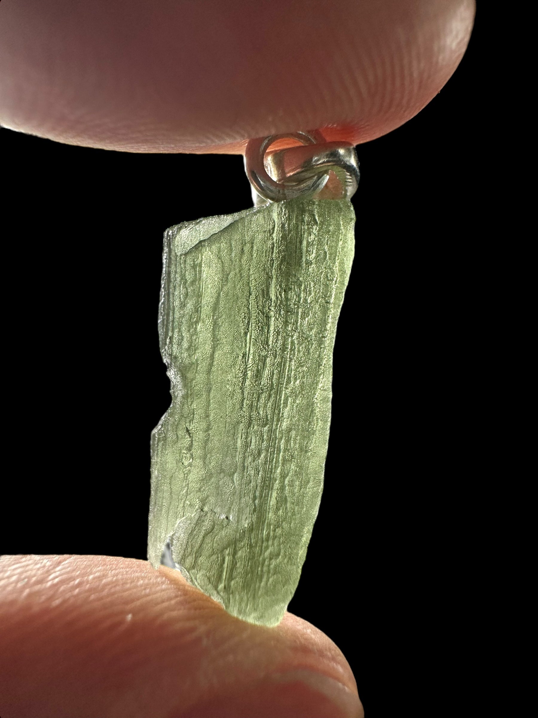 Silver moldavite pendant 2,2g - SP/V664