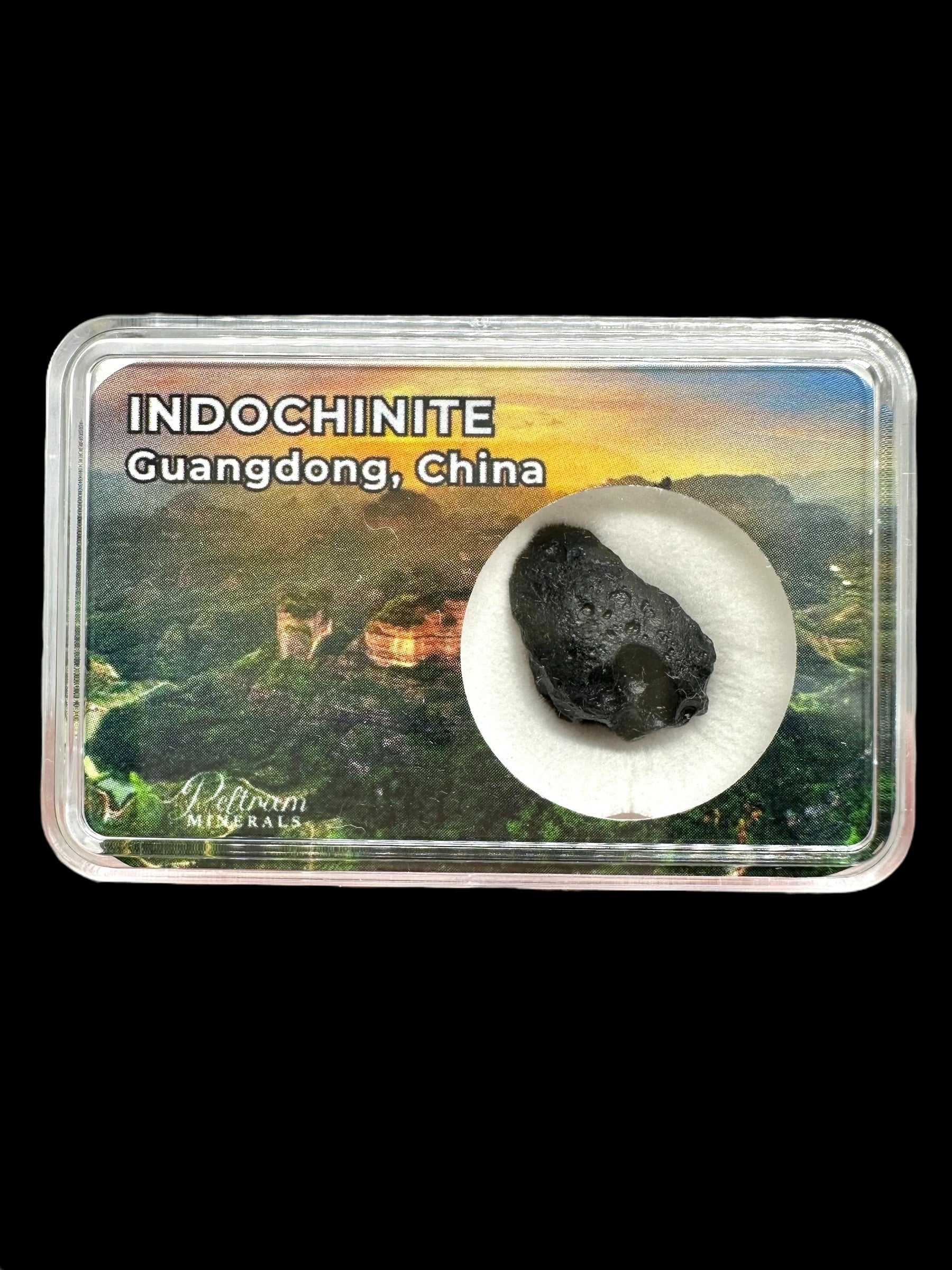 Indochinite in box – Guangdong, China
