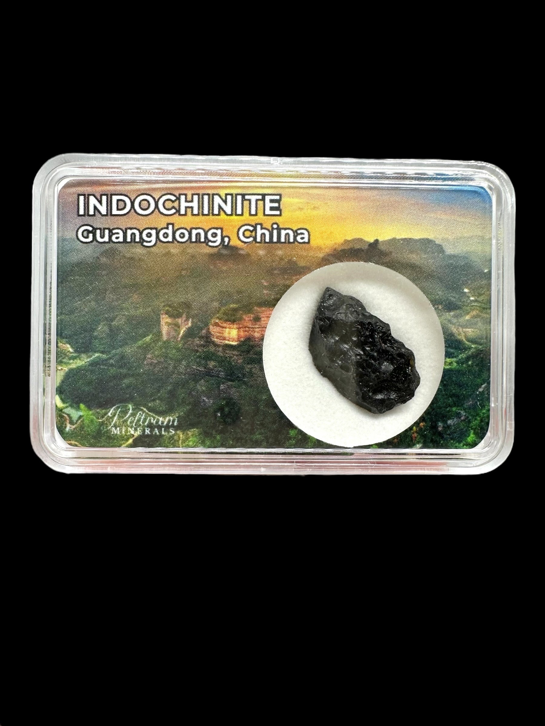 Indochinite in box – Guangdong, China