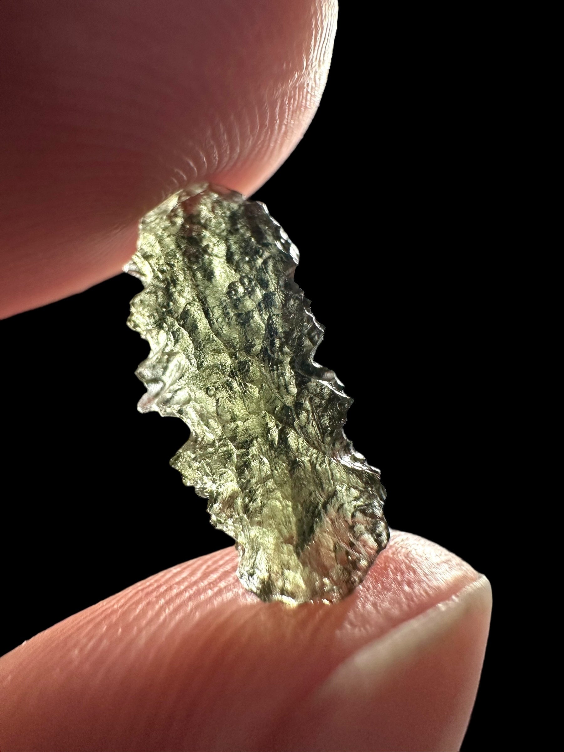 Moldavite – Marouskovo pole – 0,4g – mini biscuit - V2220