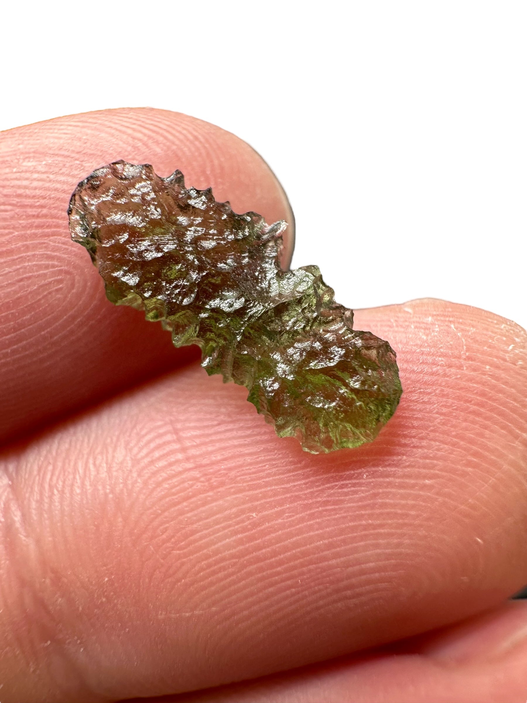 Moldavite – Marouskovo pole – 0,4g – mini biscuit