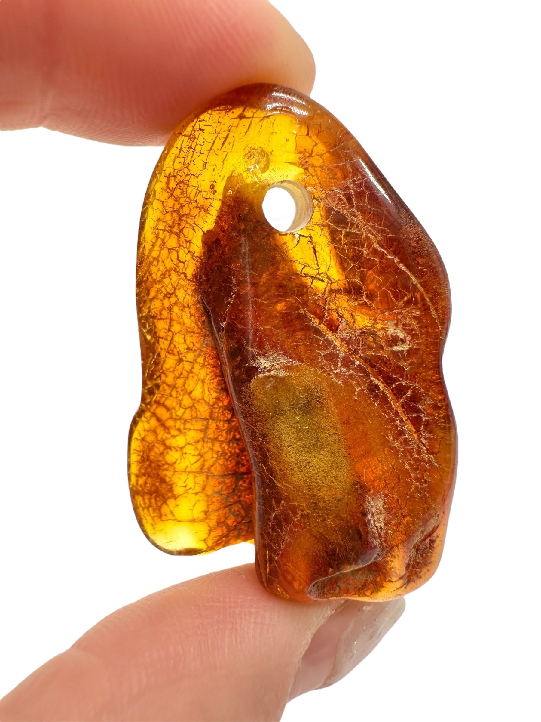 Amber with a drilled hole for hanging 9,8g – Lithuania - JND37