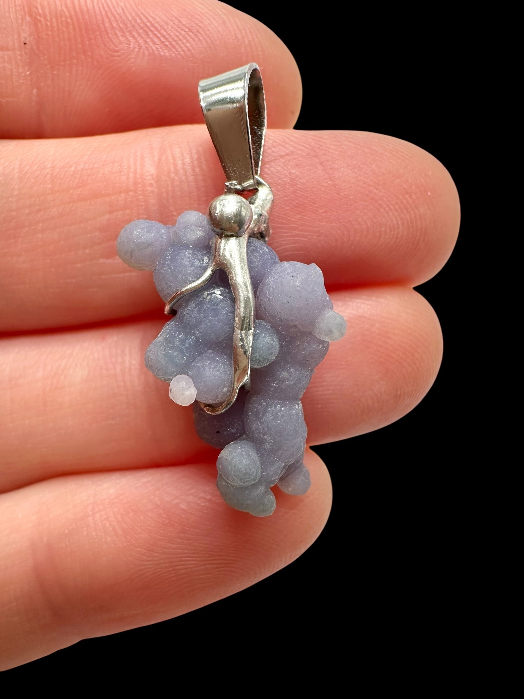 Grape chalcedony pendant