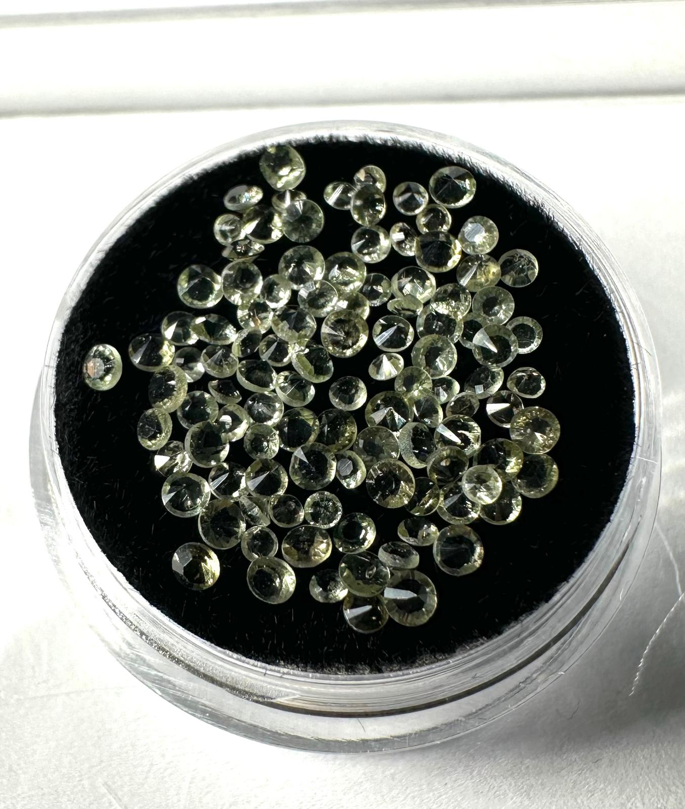 Faceted moldavites 1-2mm – 100 pcs