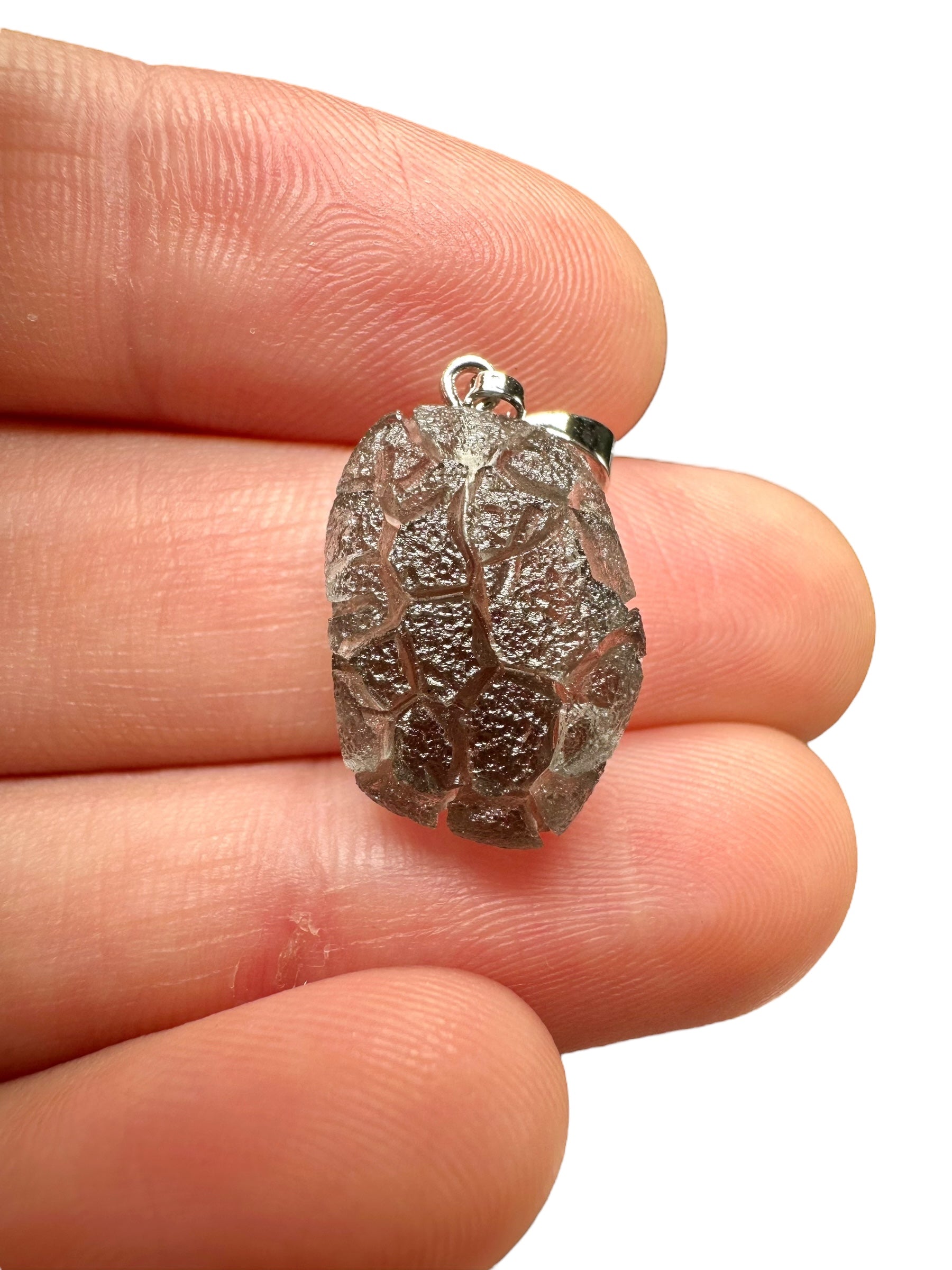 Pendant made from carpathian obsidian 1,6g - P/OB05
