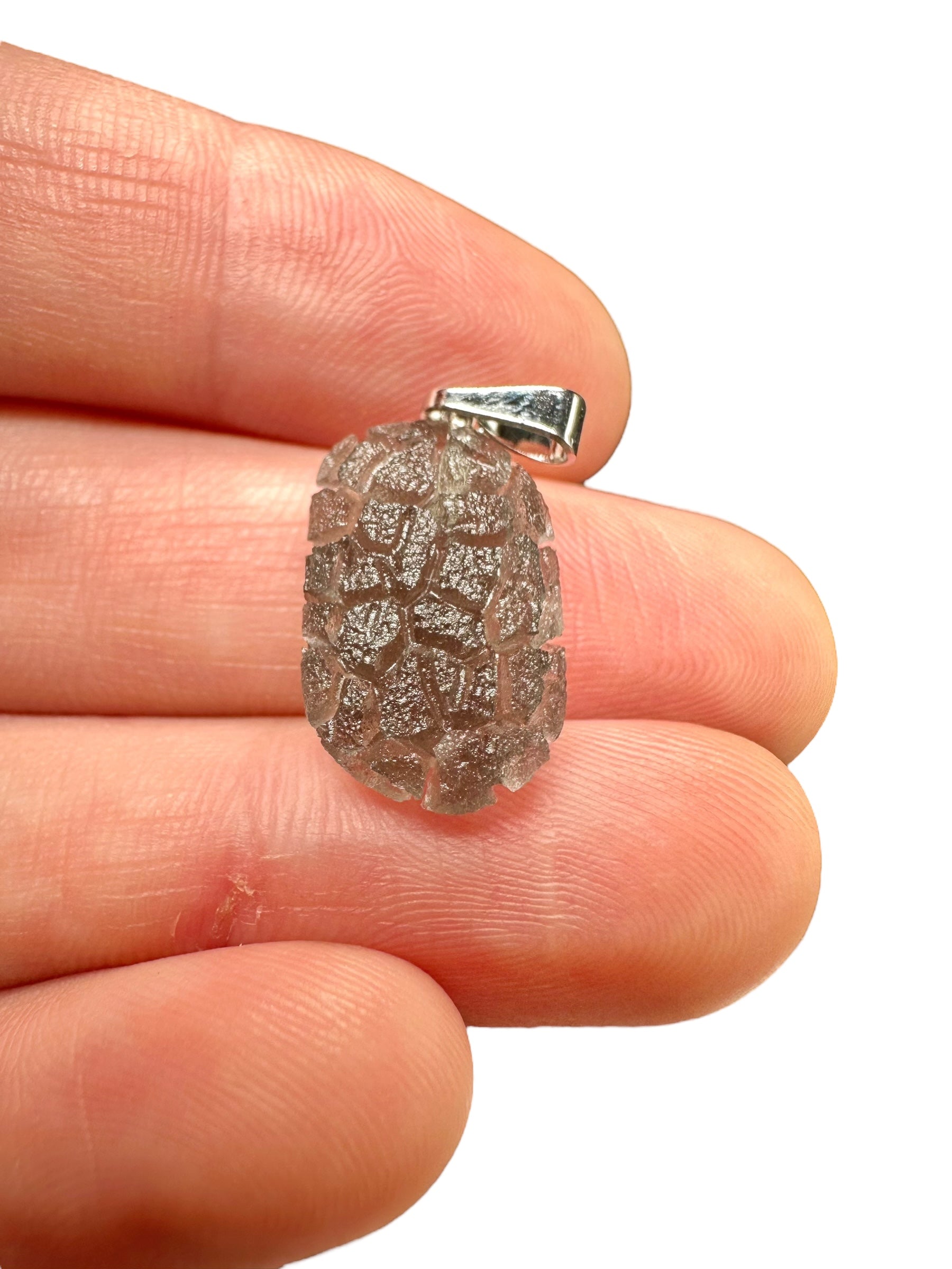 Pendant made from carpathian obsidian 1,5g