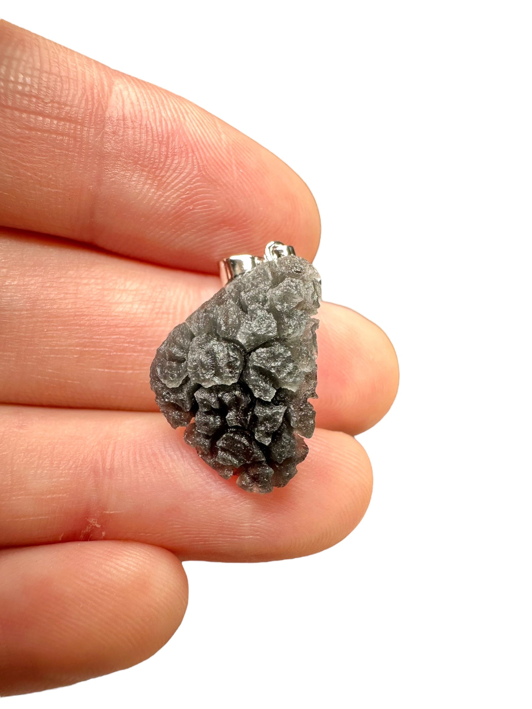 Pendant made from carpathian obsidian 2,5g