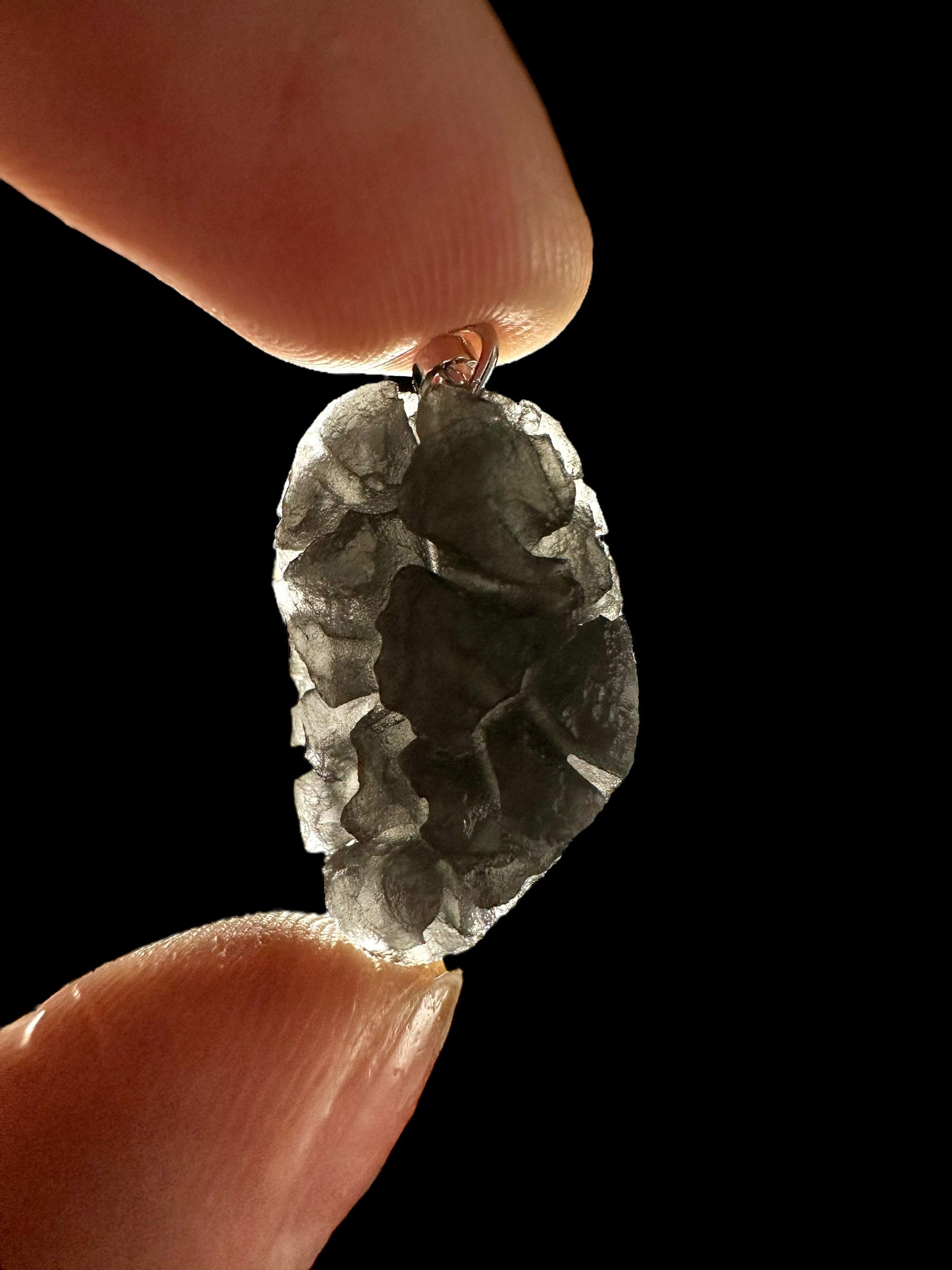 Pendant made from carpathian obsidian 3,2g - P/OB08
