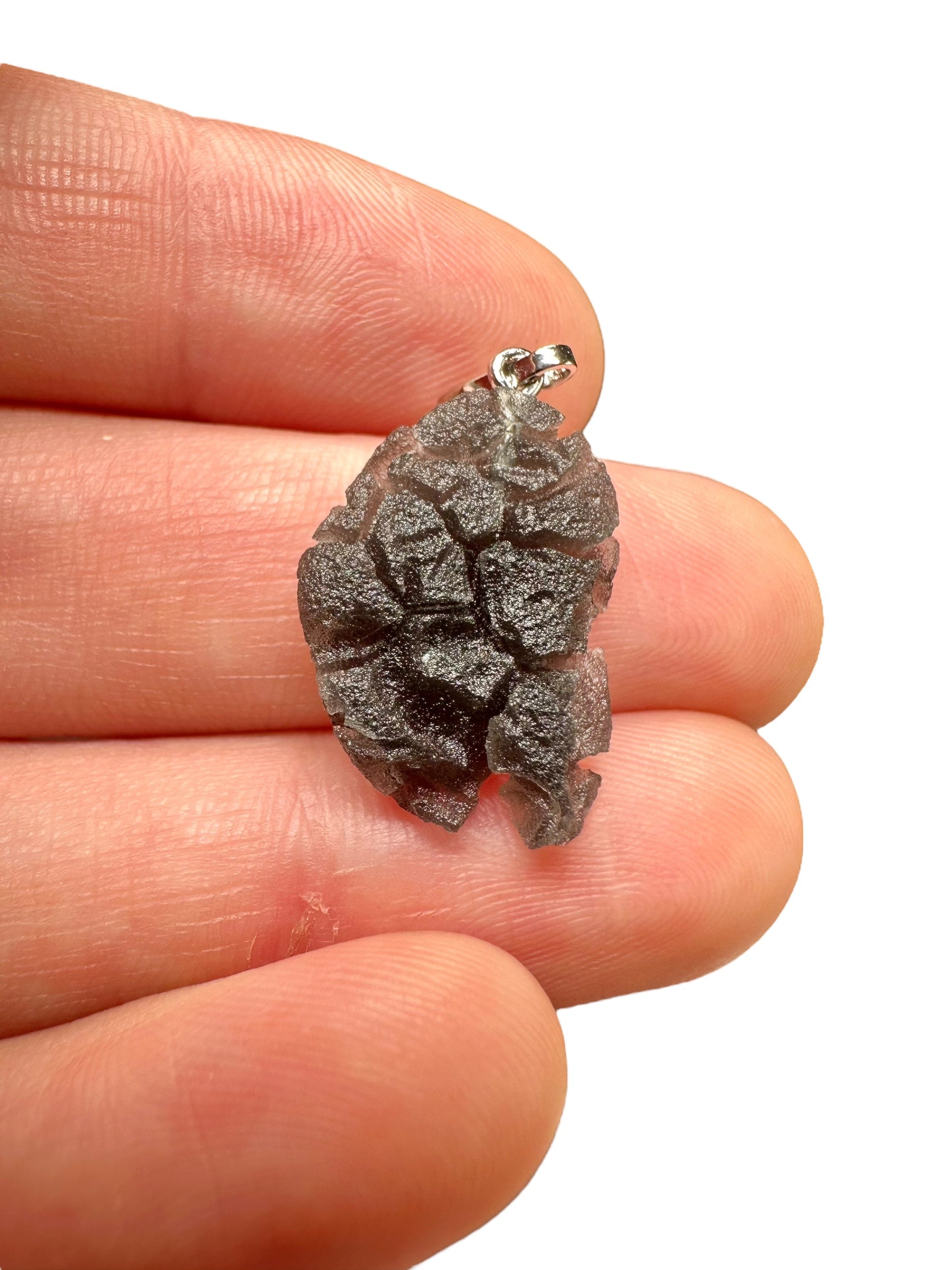Pendant made from carpathian obsidian 1,5g - P/OB12