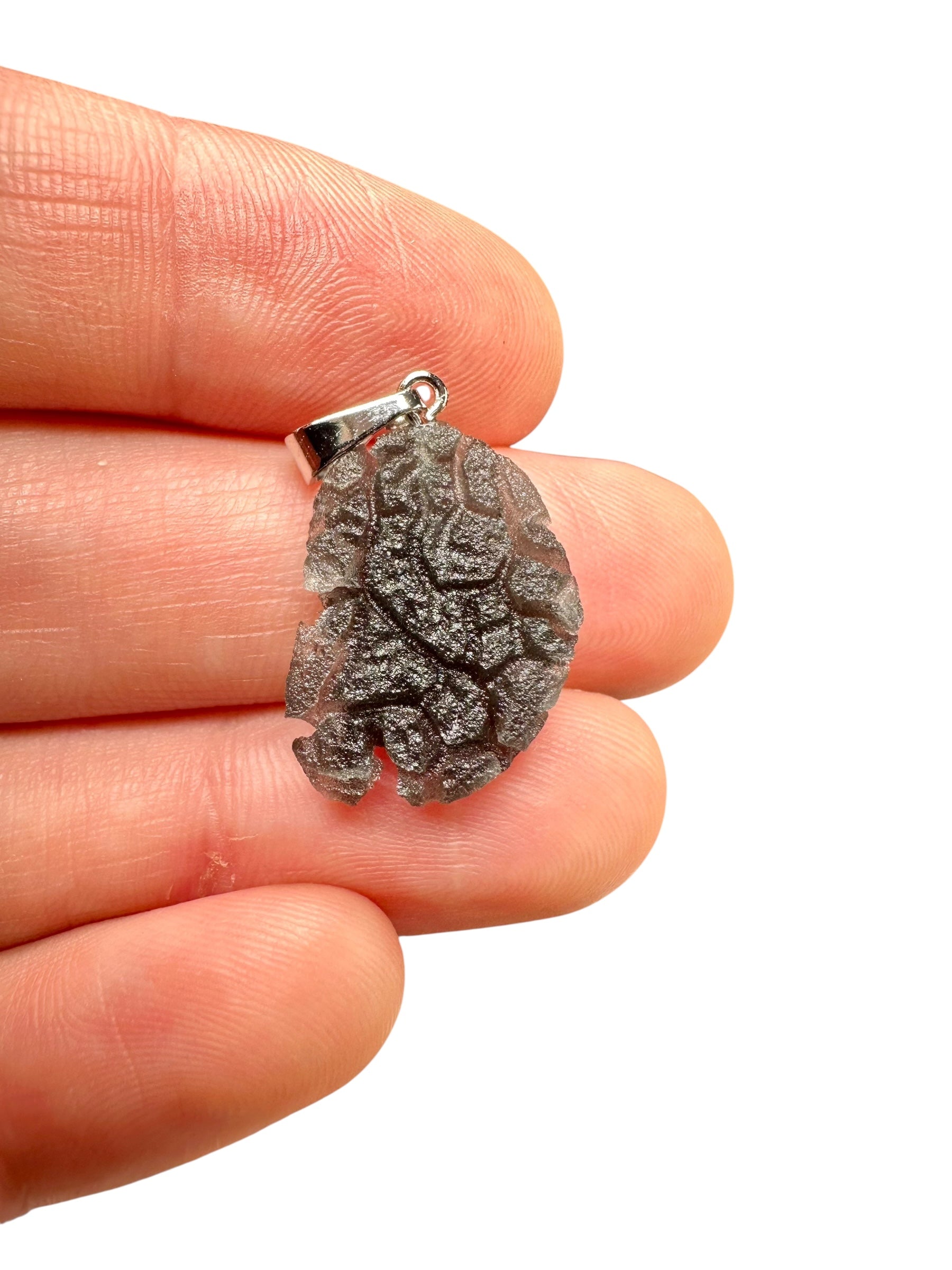 Pendant made from carpathian obsidian 1,5g