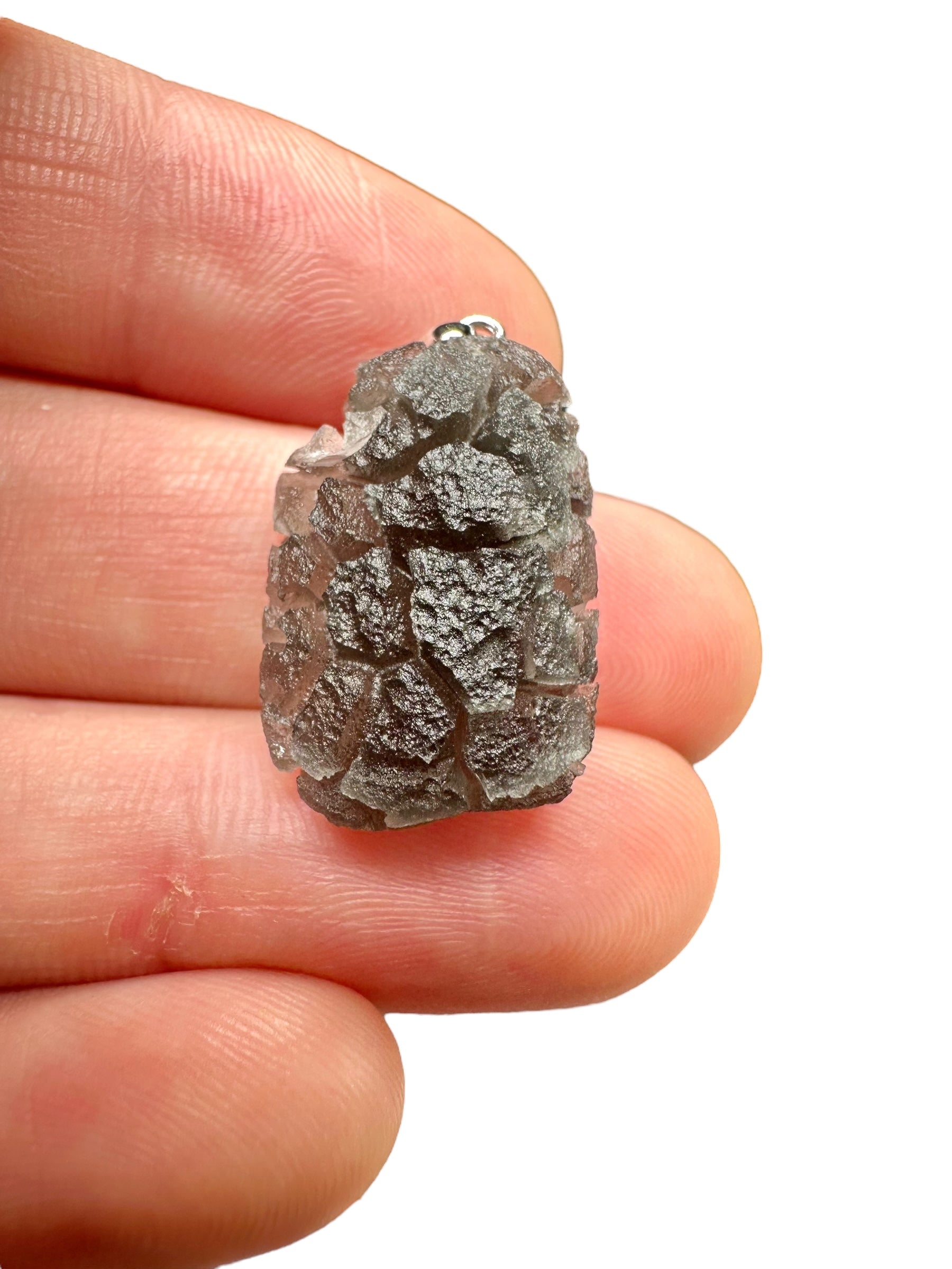 Pendant made from carpathian obsidian 3g
