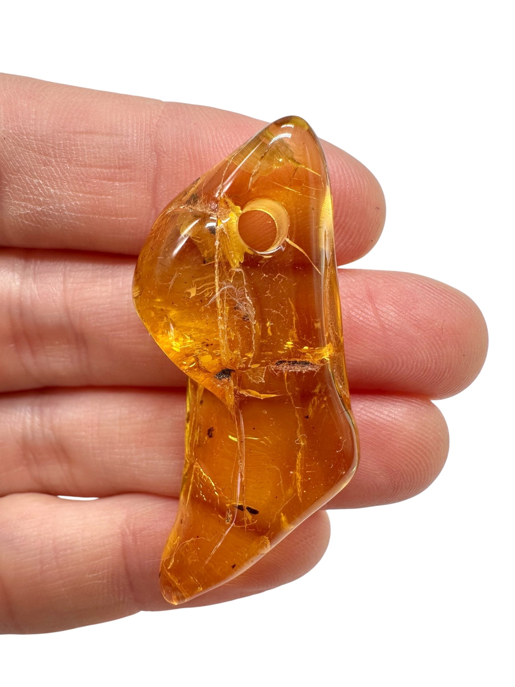 Amber with a drilled hole for hanging 3,9g – Lithuania