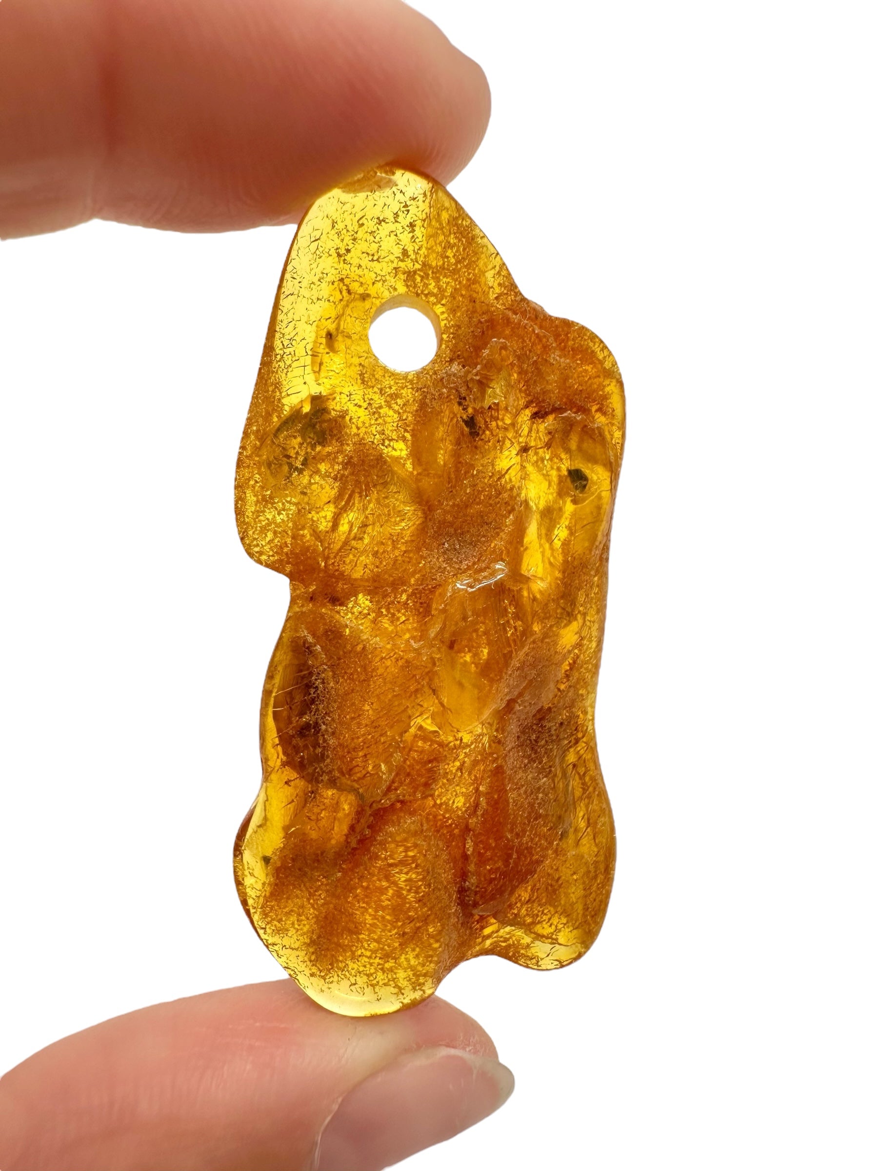 Amber with a drilled hole for hanging 4,5g – Lithuania - JND45