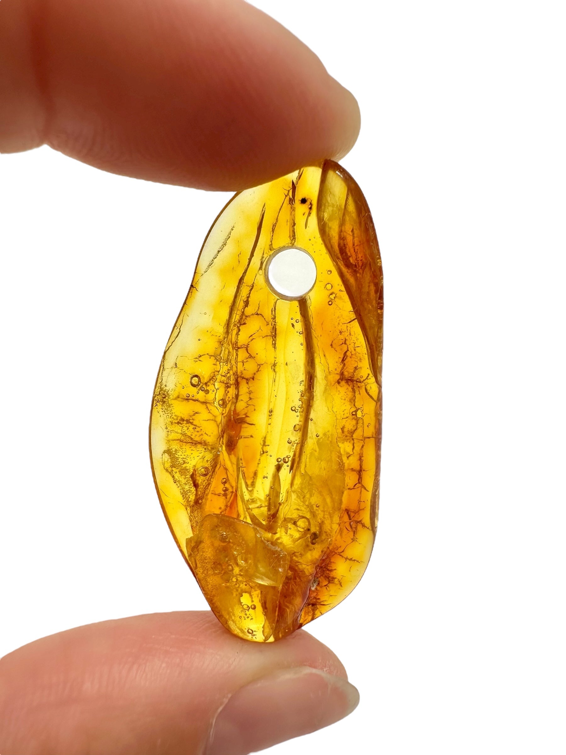 Amber with a drilled hole for hanging 3g – Lithuania - JND49
