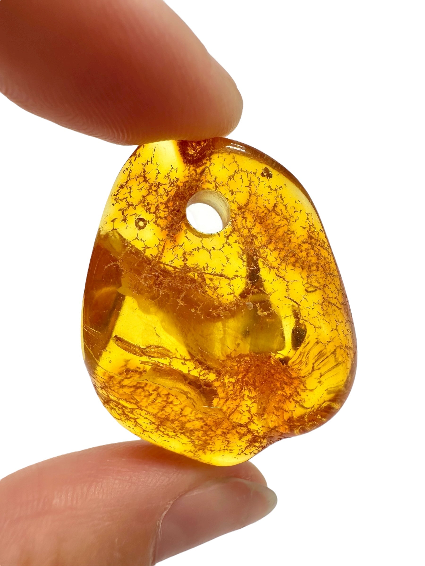 Amber with a drilled hole for hanging 5g – Lithuania - JND50