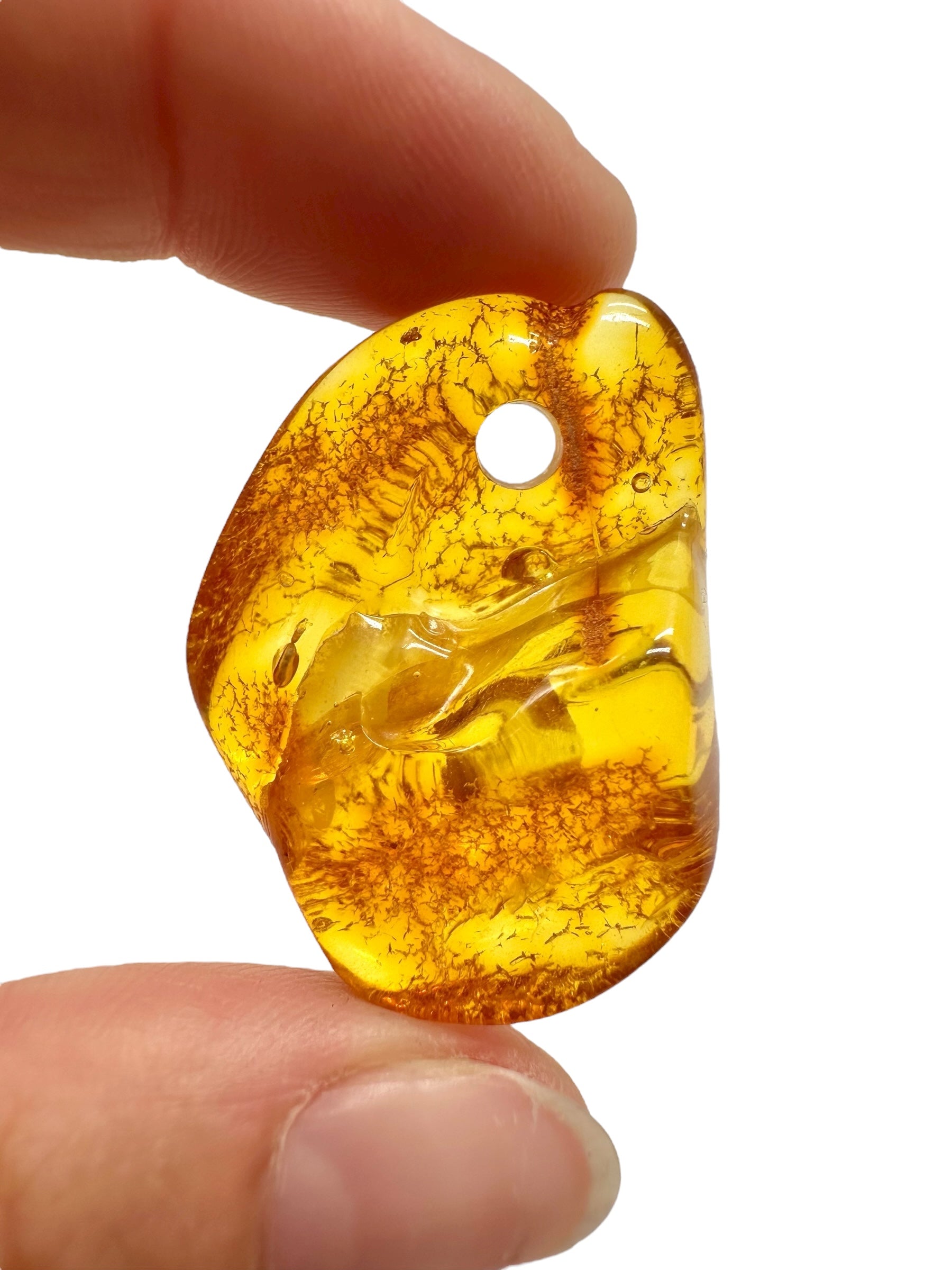 Amber with a drilled hole for hanging 5g – Lithuania - JND50