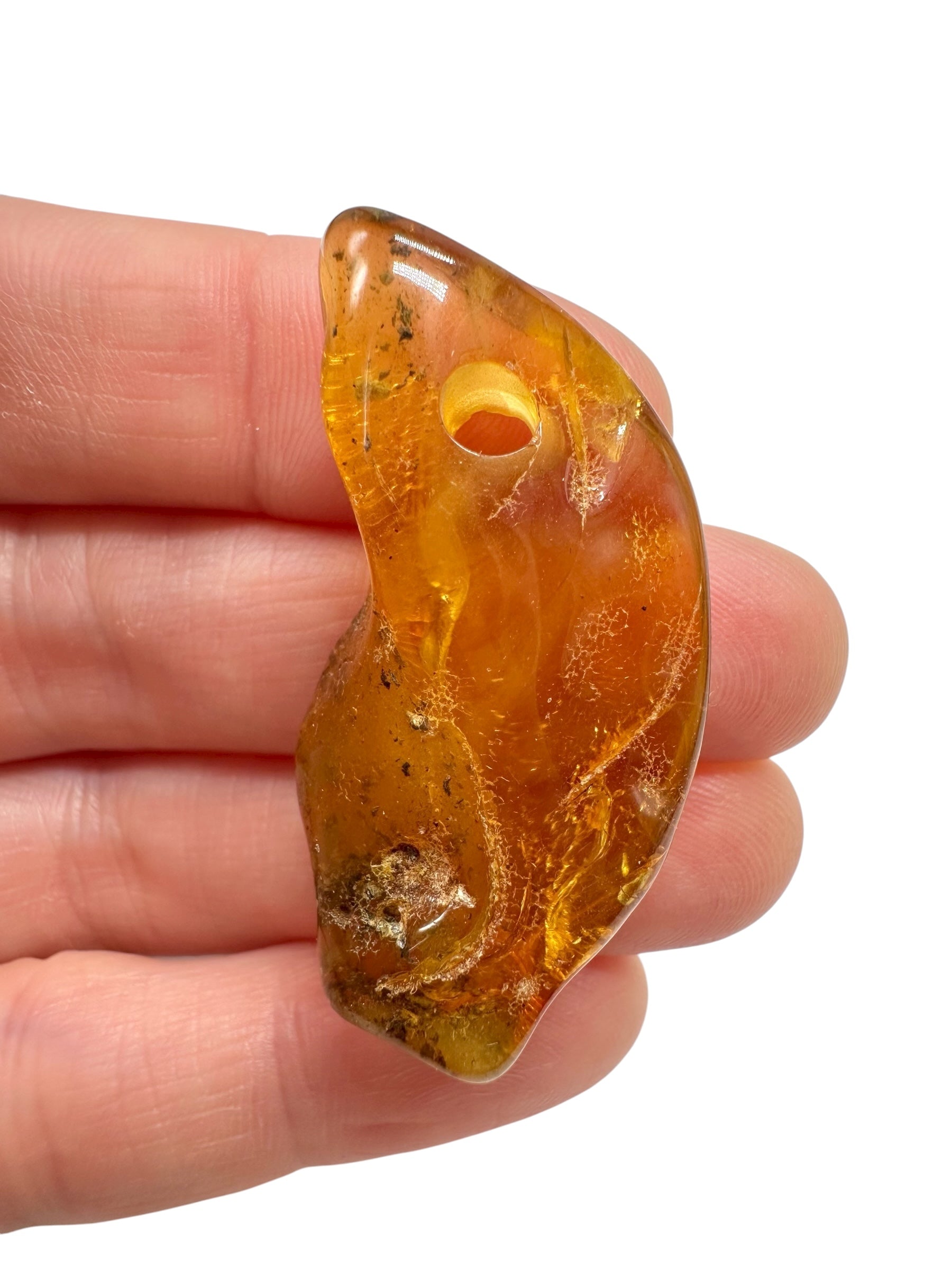 Amber with a drilled hole for hanging 4,4g – Lithuania