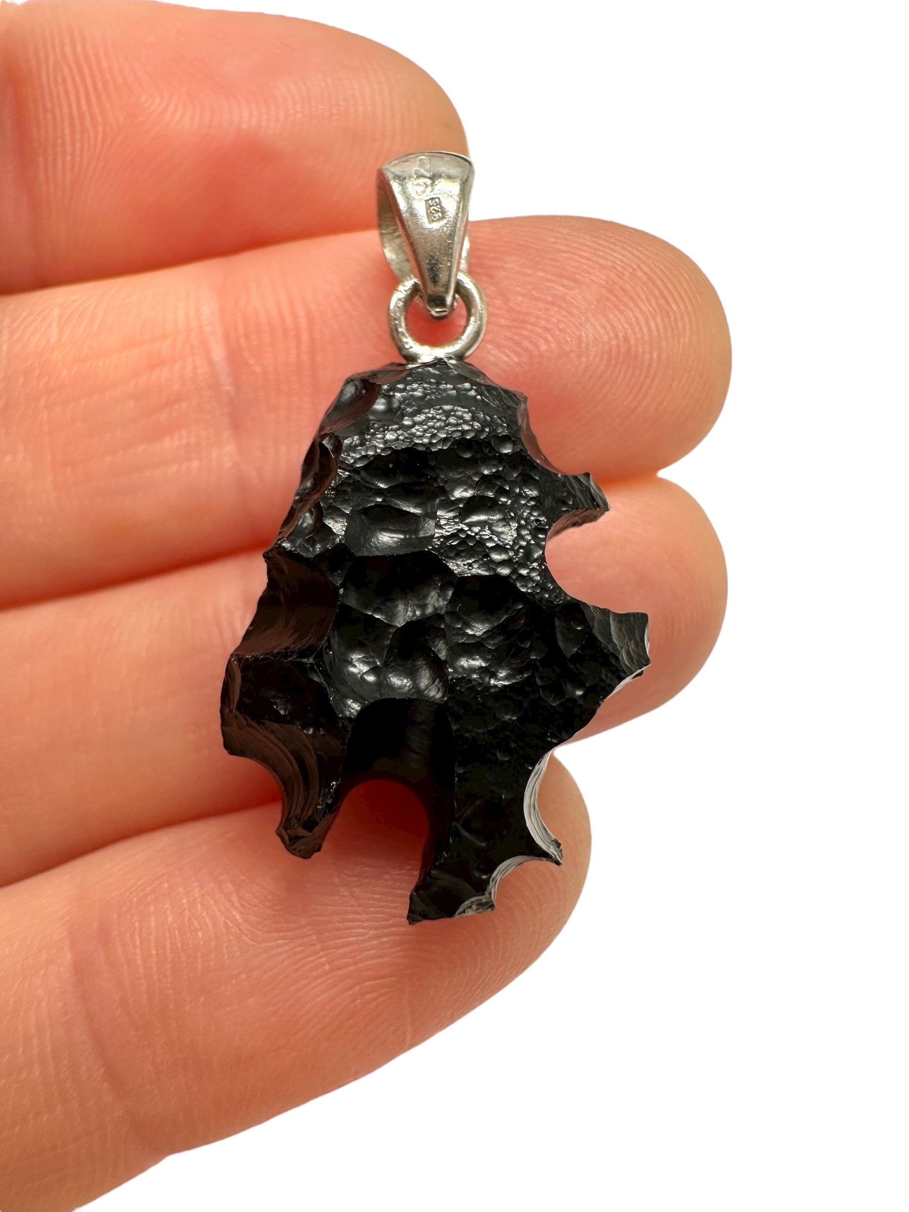 Silver bilitonite pendant 4g