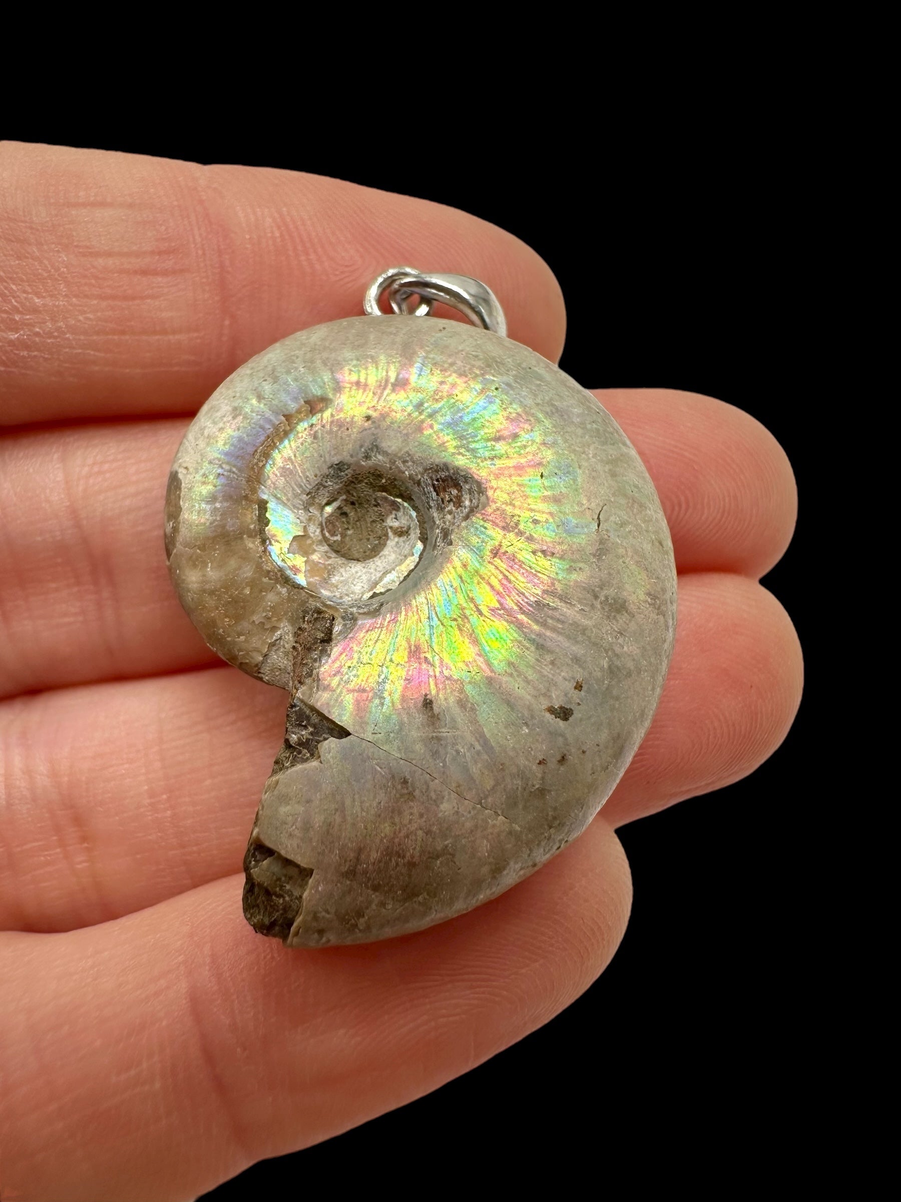 Silver ammonite pendant 10,7g – Madagascar