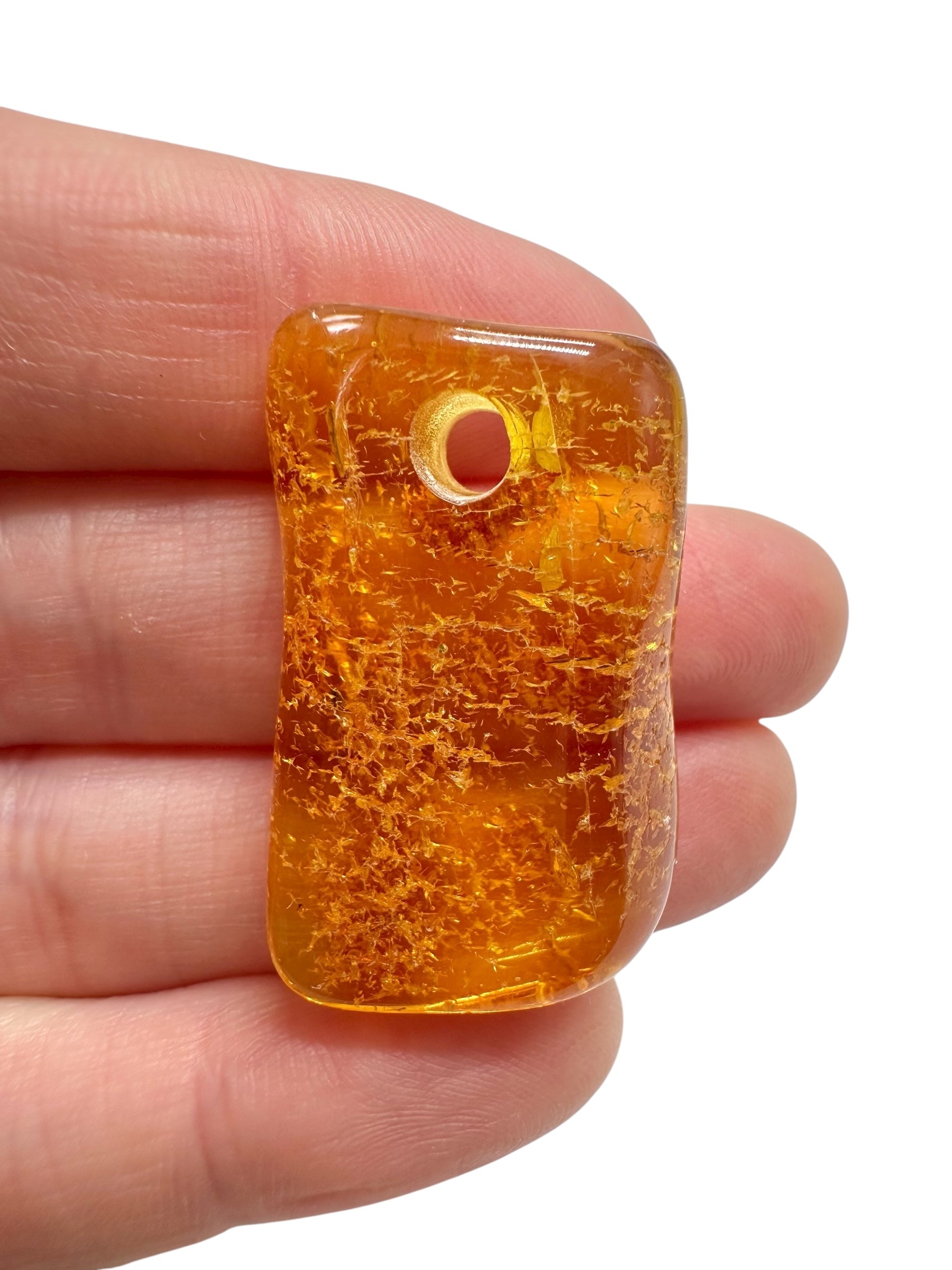 Amber with a drilled hole for hanging 3,9g – Lithuania - JND54