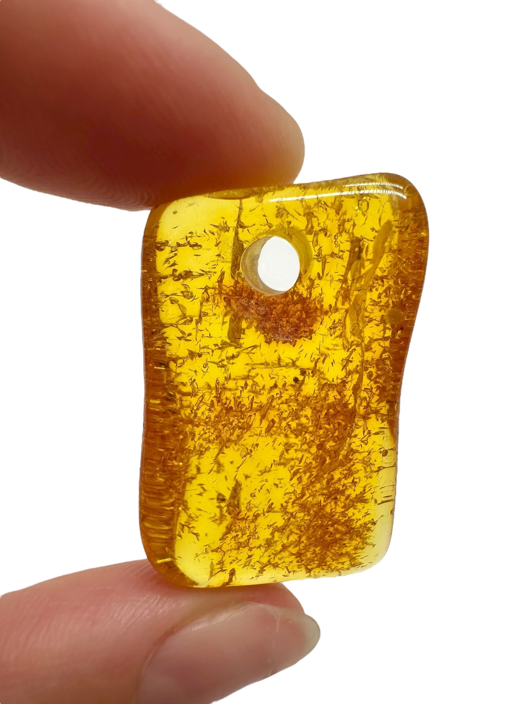 Amber with a drilled hole for hanging 3,9g – Lithuania - JND54