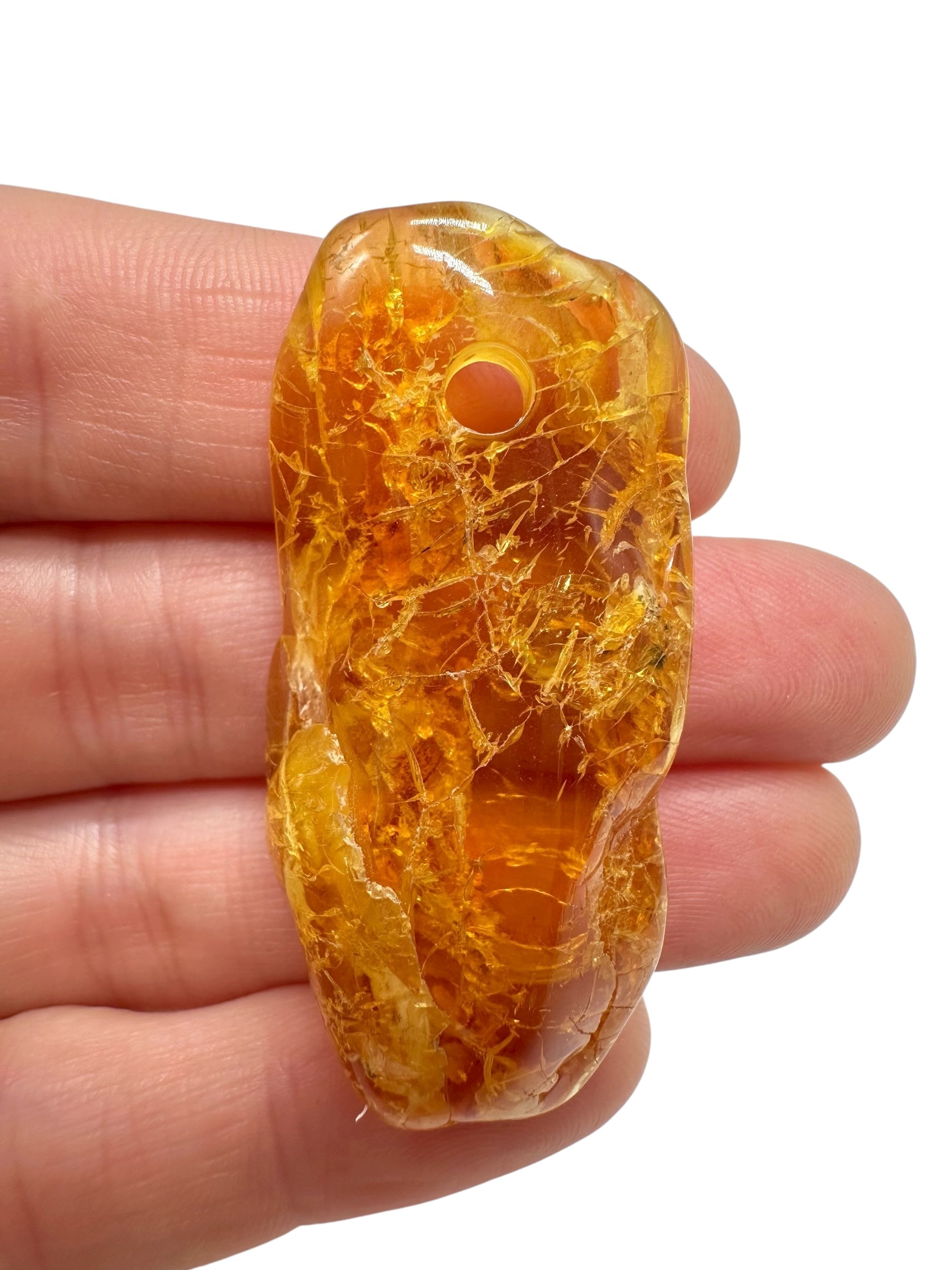 Amber with a drilled hole for hanging 5,3g – Lithuania - JND60