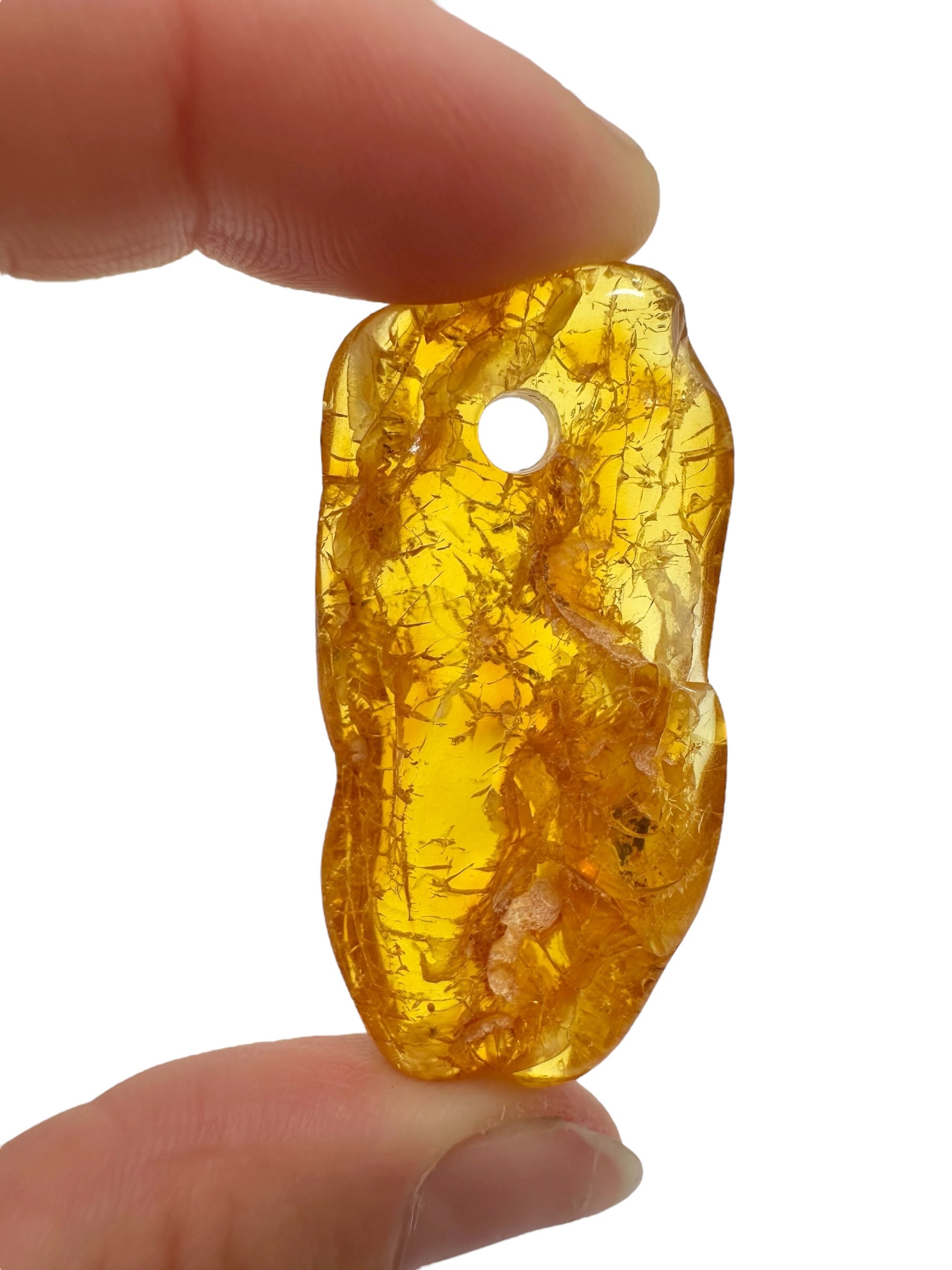 Amber with a drilled hole for hanging 5,3g – Lithuania - JND60