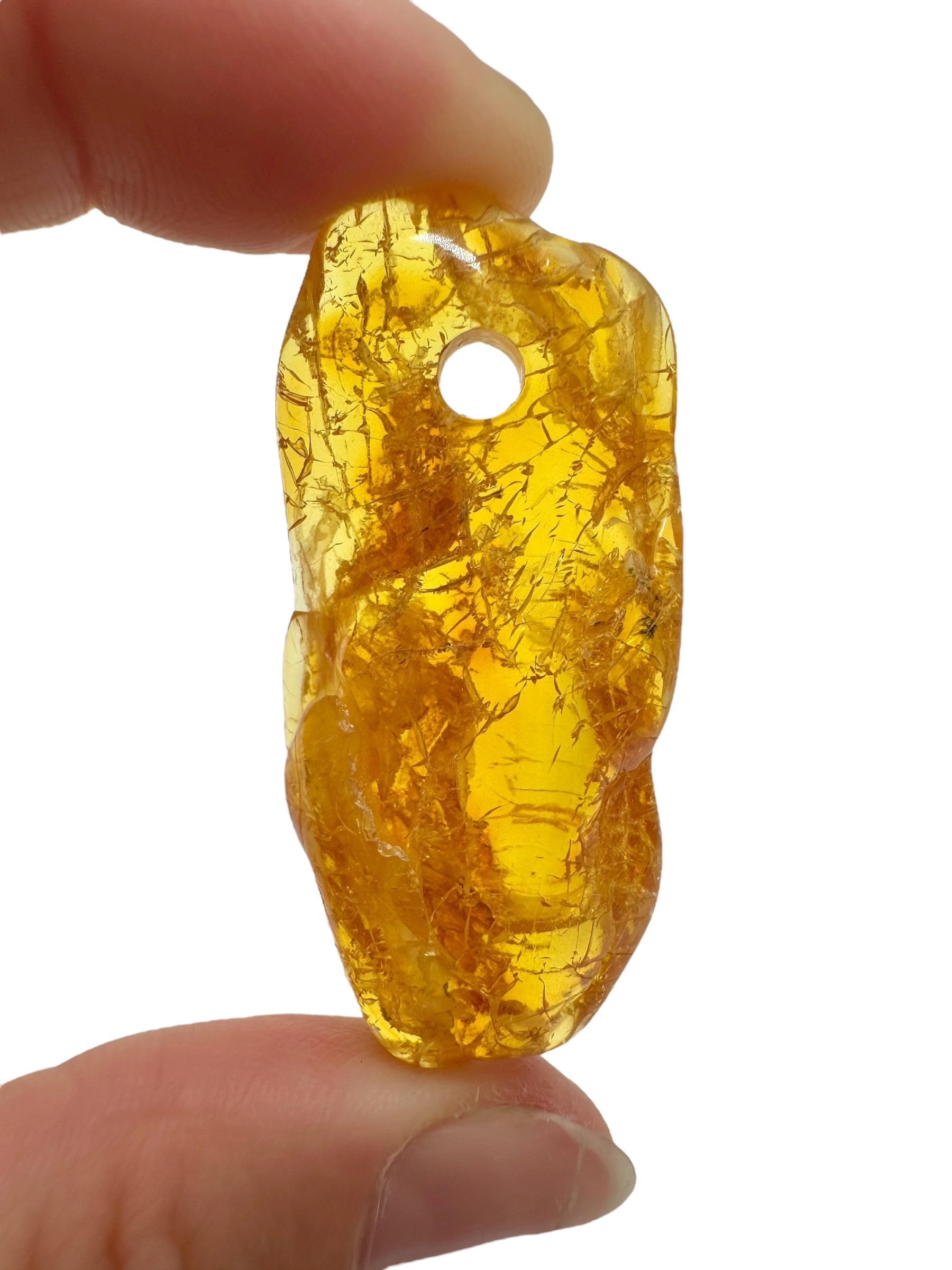Amber with a drilled hole for hanging 5,3g – Lithuania - JND60
