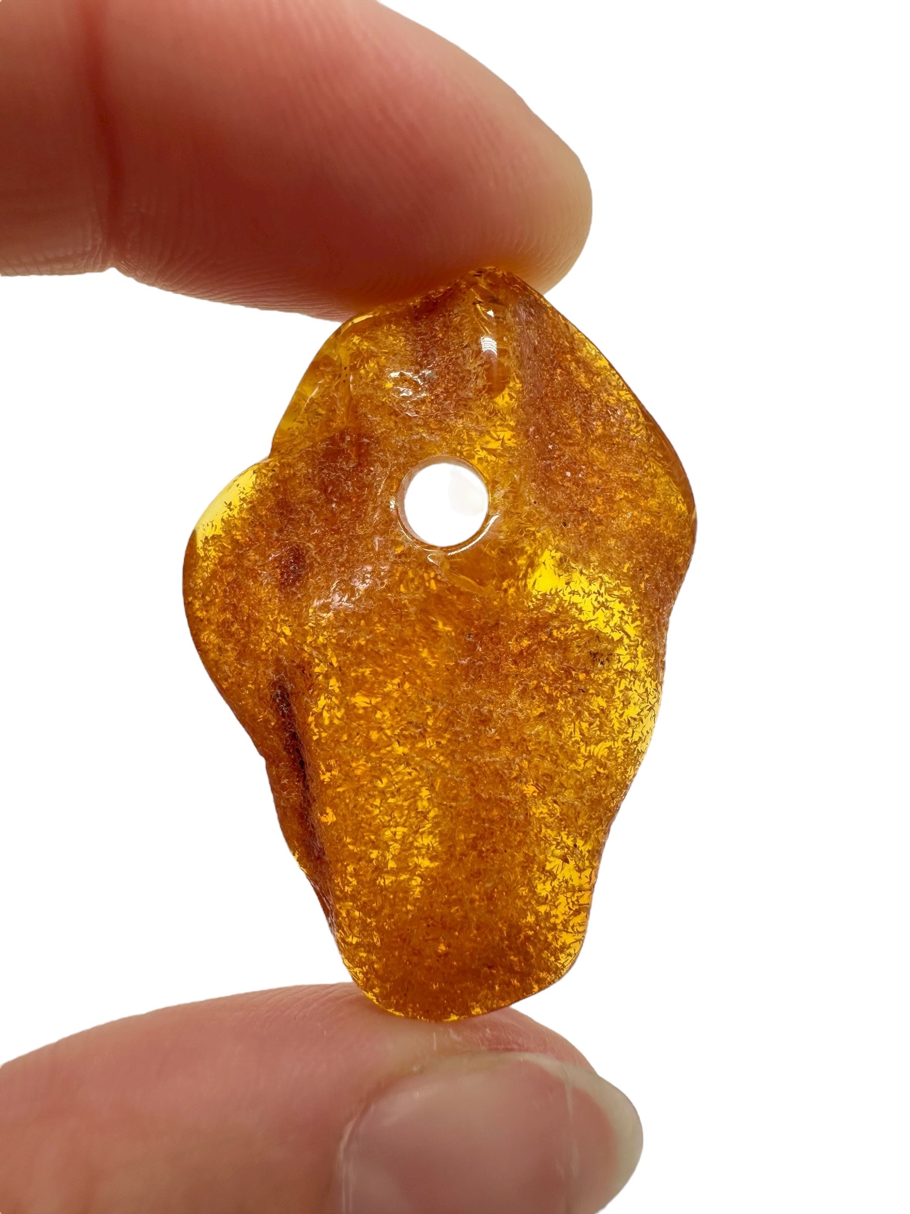 Amber with a drilled hole for hanging 3g – Lithuania - JND63