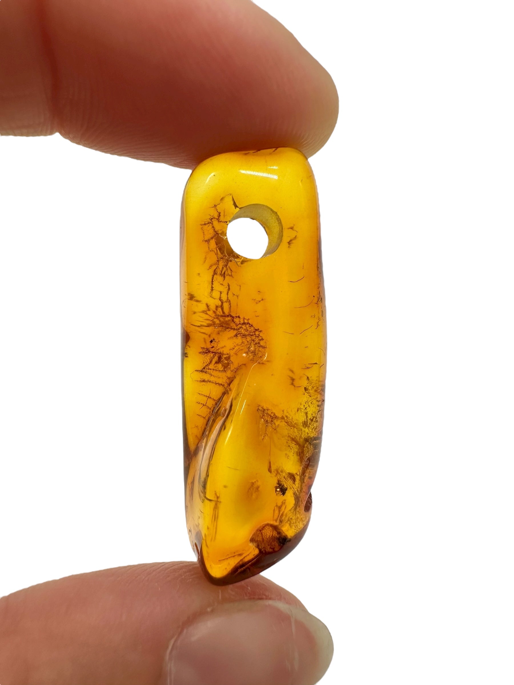 Amber with a drilled hole for hanging 3g – Lithuania - JND64