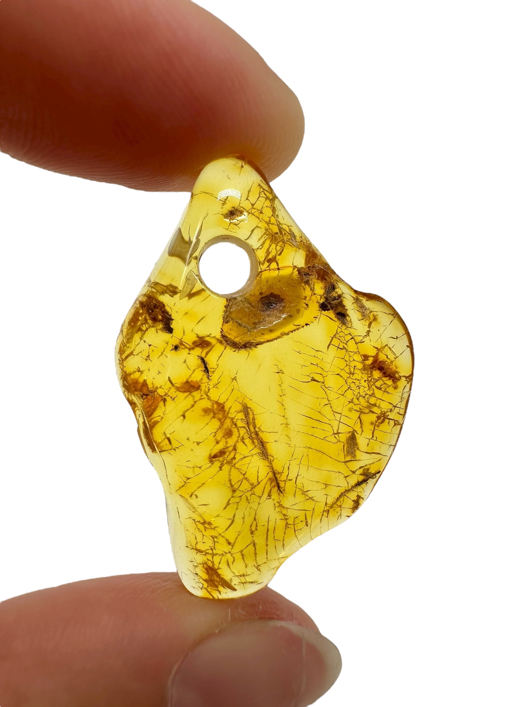 Amber with a drilled hole for hanging 2,4g – Lithuania - JND65