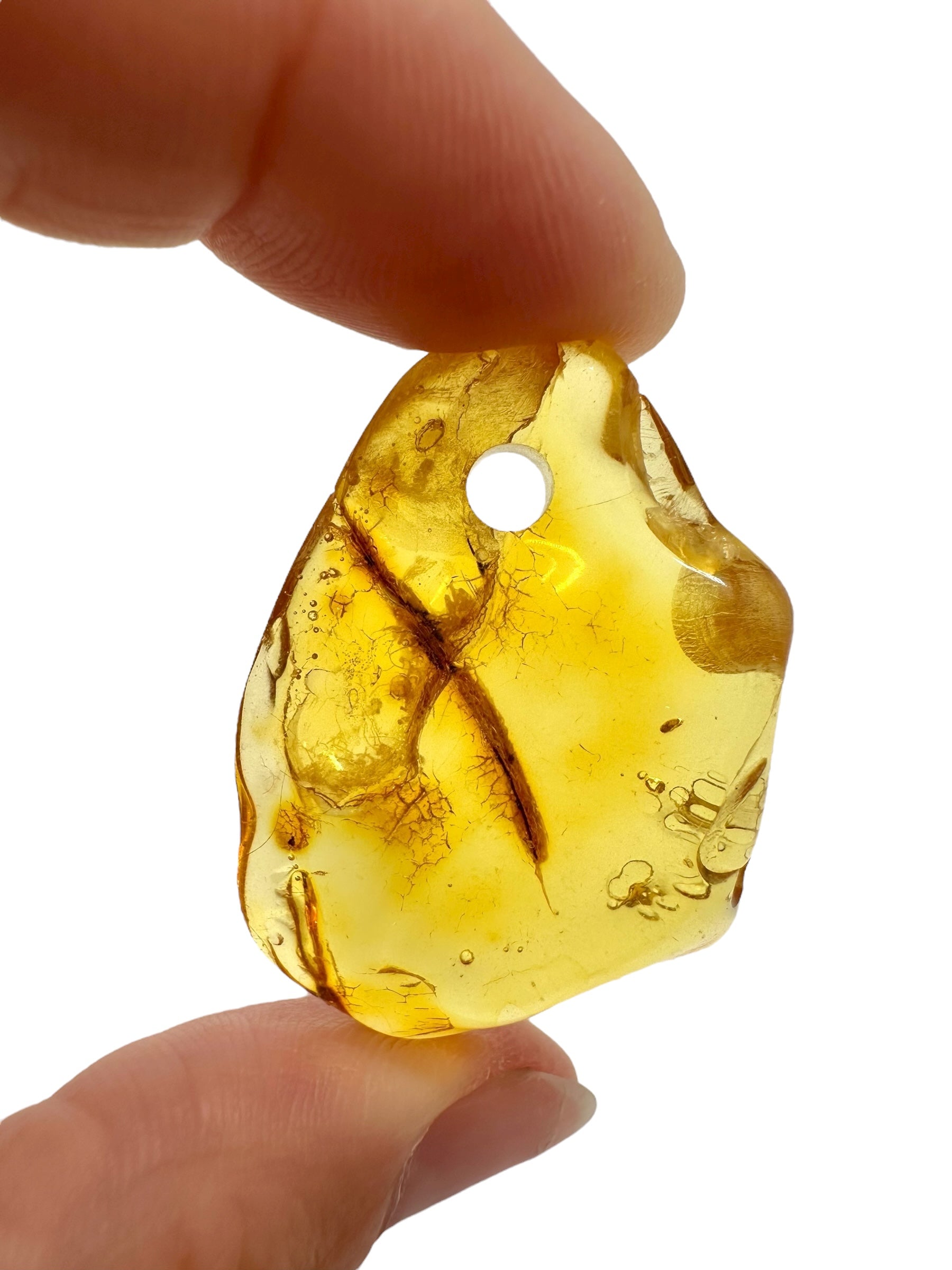 Amber with a drilled hole for hanging 4g – Lithuania - JND67