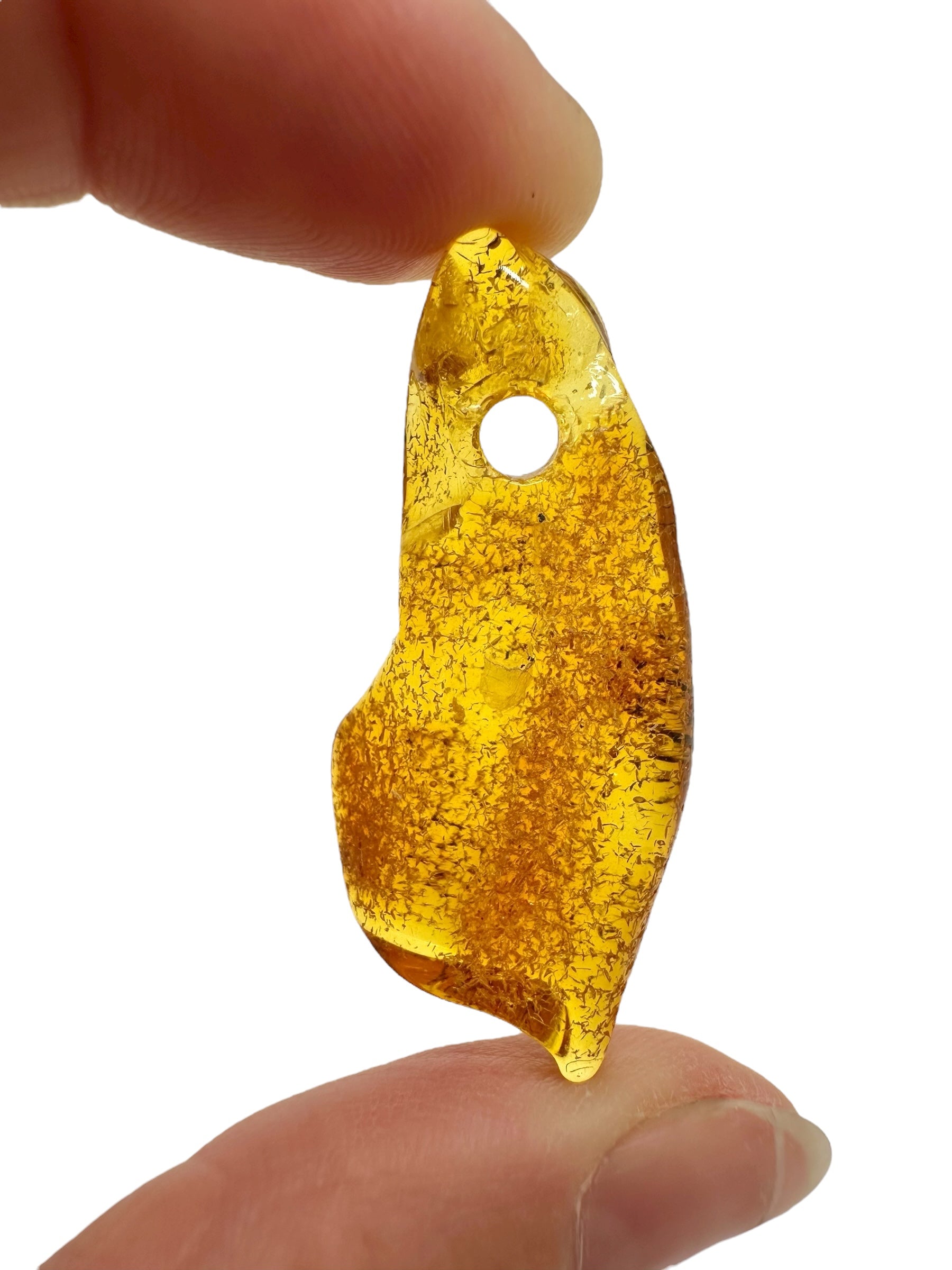 Amber with a drilled hole for hanging 2,4g – Lithuania - JND73