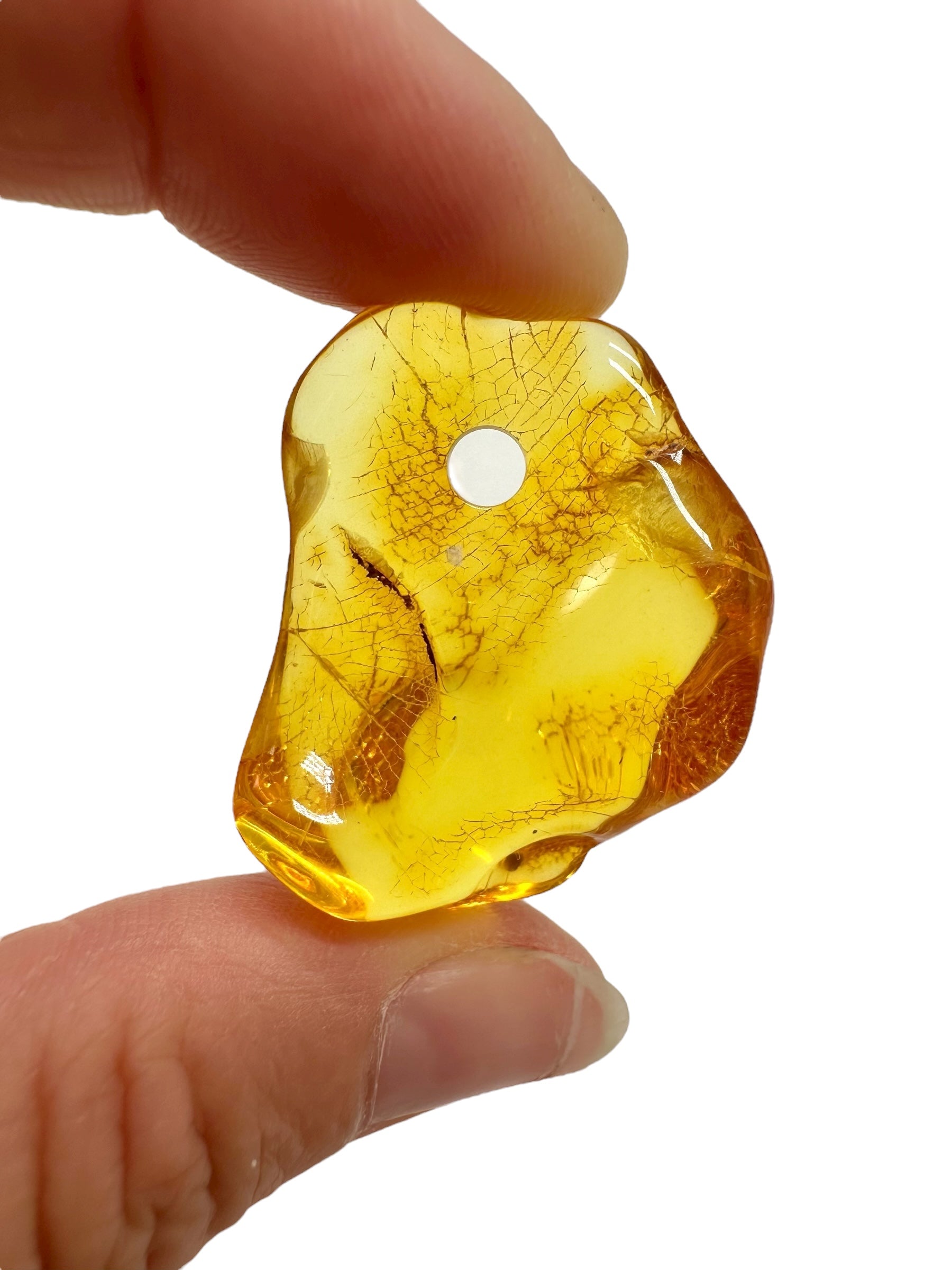 Amber with a drilled hole for hanging 4g – Lithuania - JND74