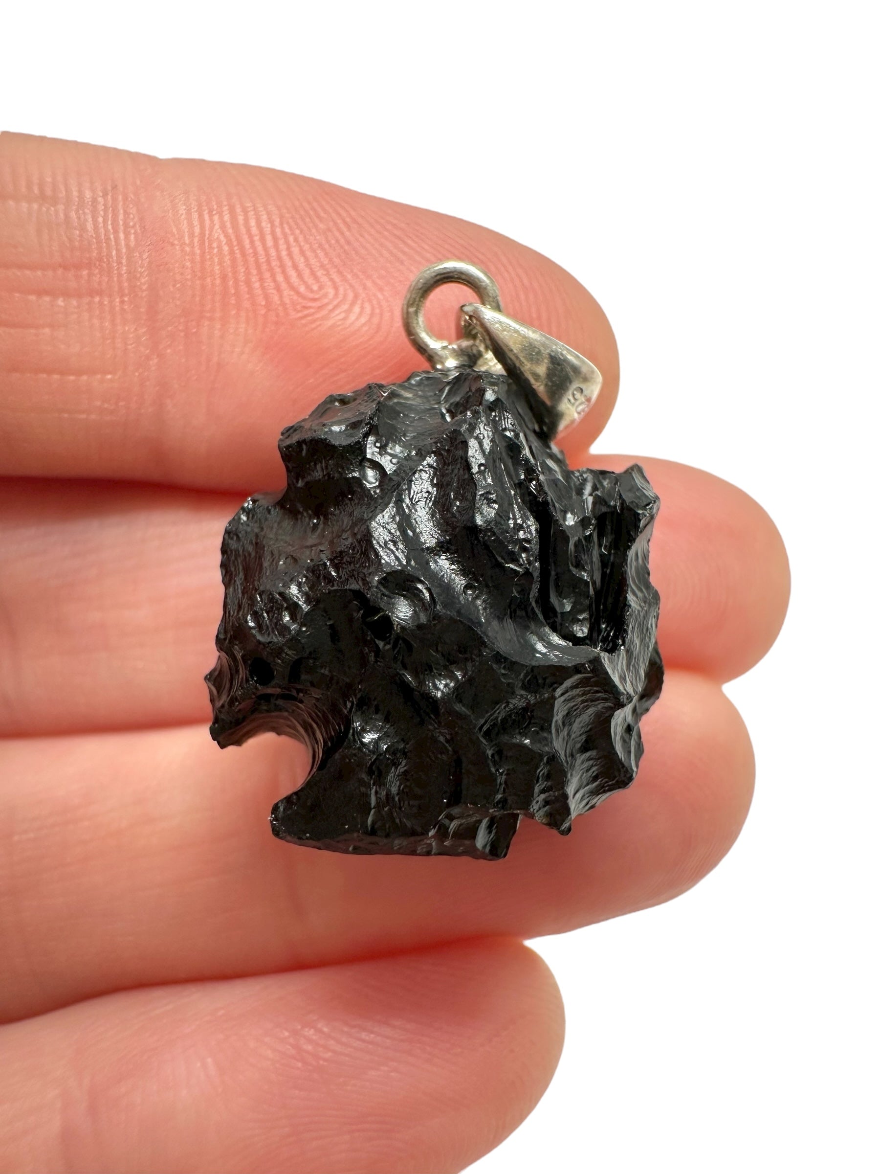 Silver bilitonite pendant 6g