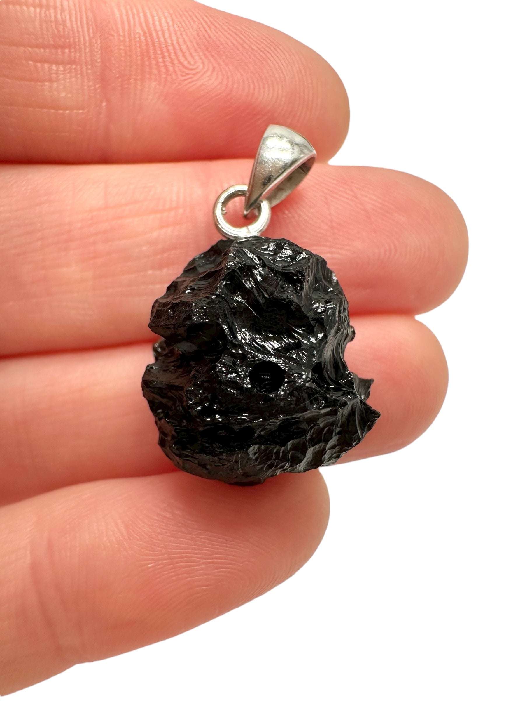 Silver bilitonite pendant 4g