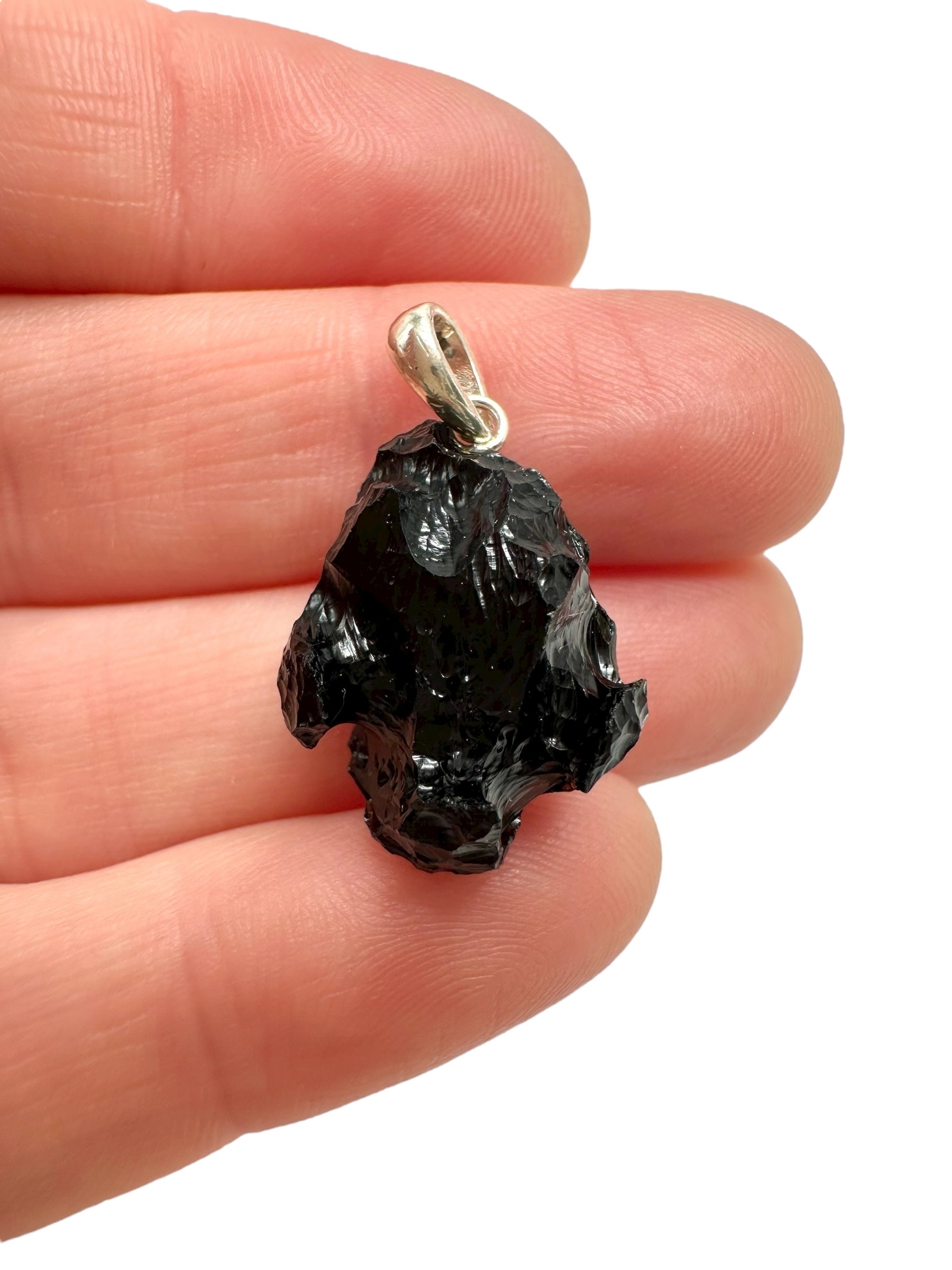Silver bilitonite pendant 3g