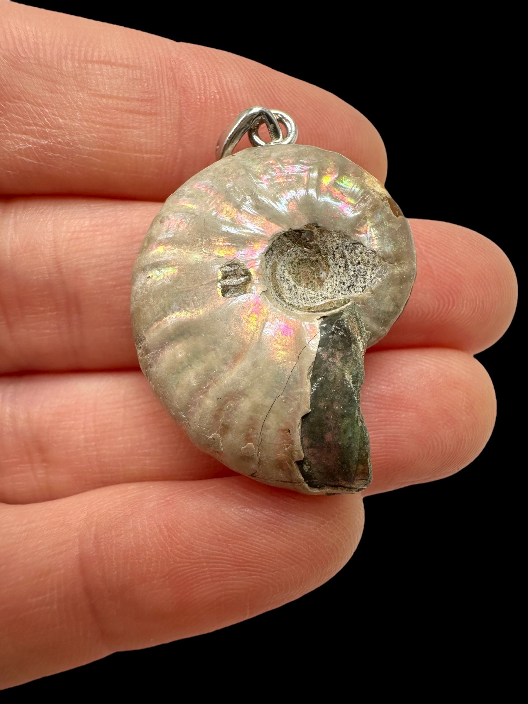 Silver ammonite pendant 7,7g – Madagascar - SP/AM02