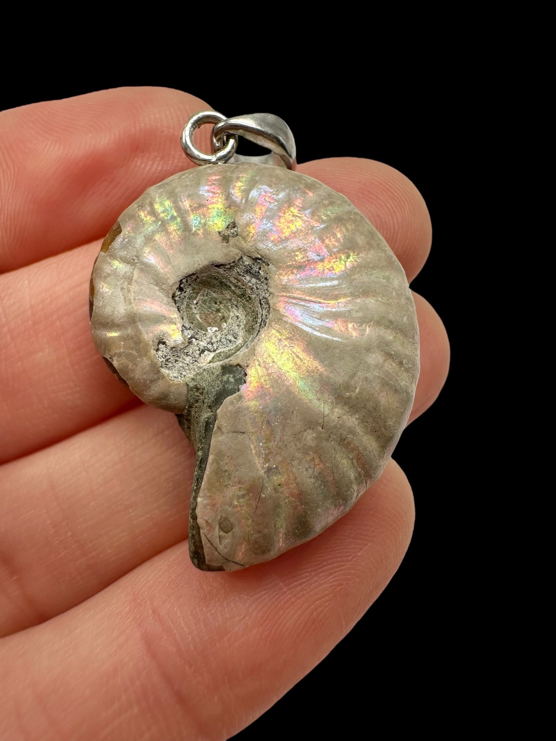 Silver ammonite pendant 7,7g – Madagascar