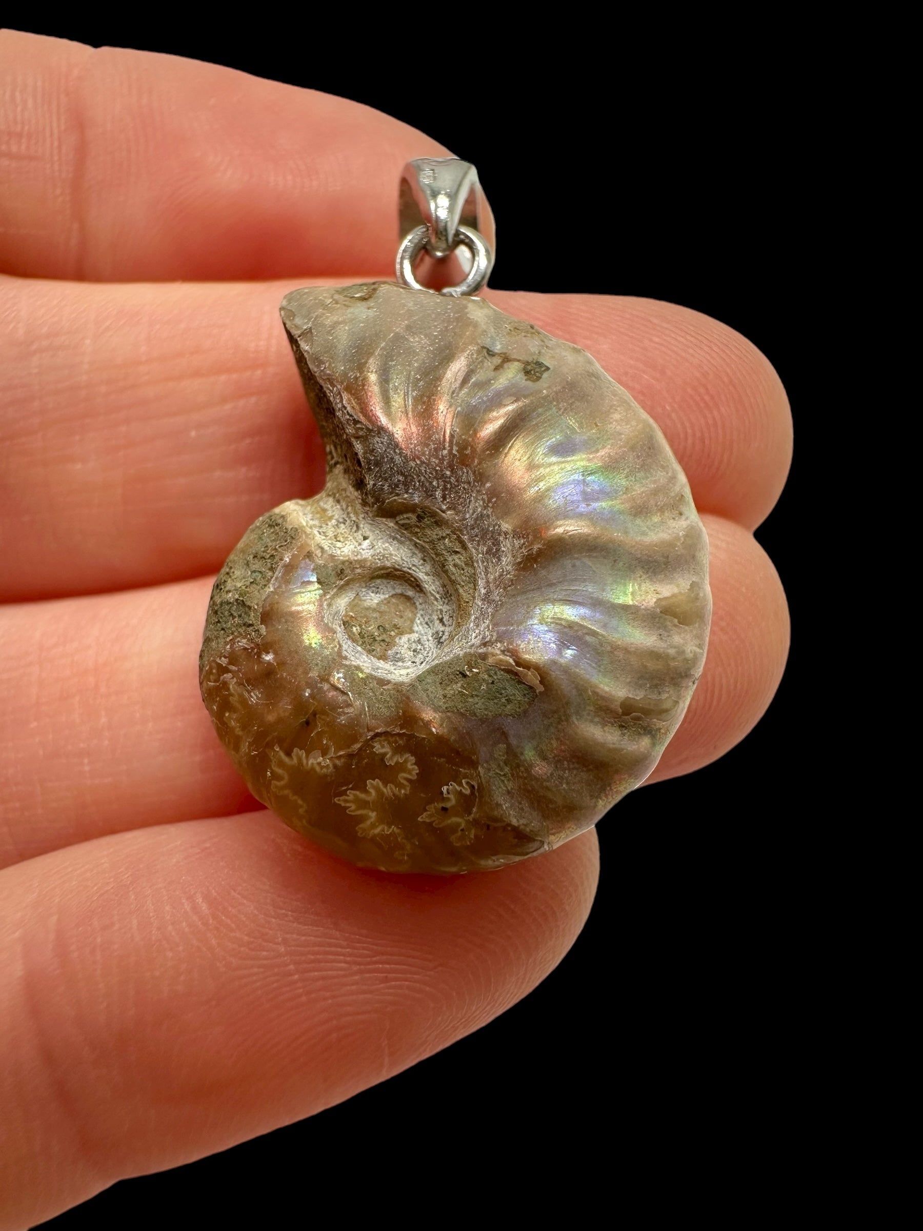 Silver ammonite pendant 5,6g – Madagascar