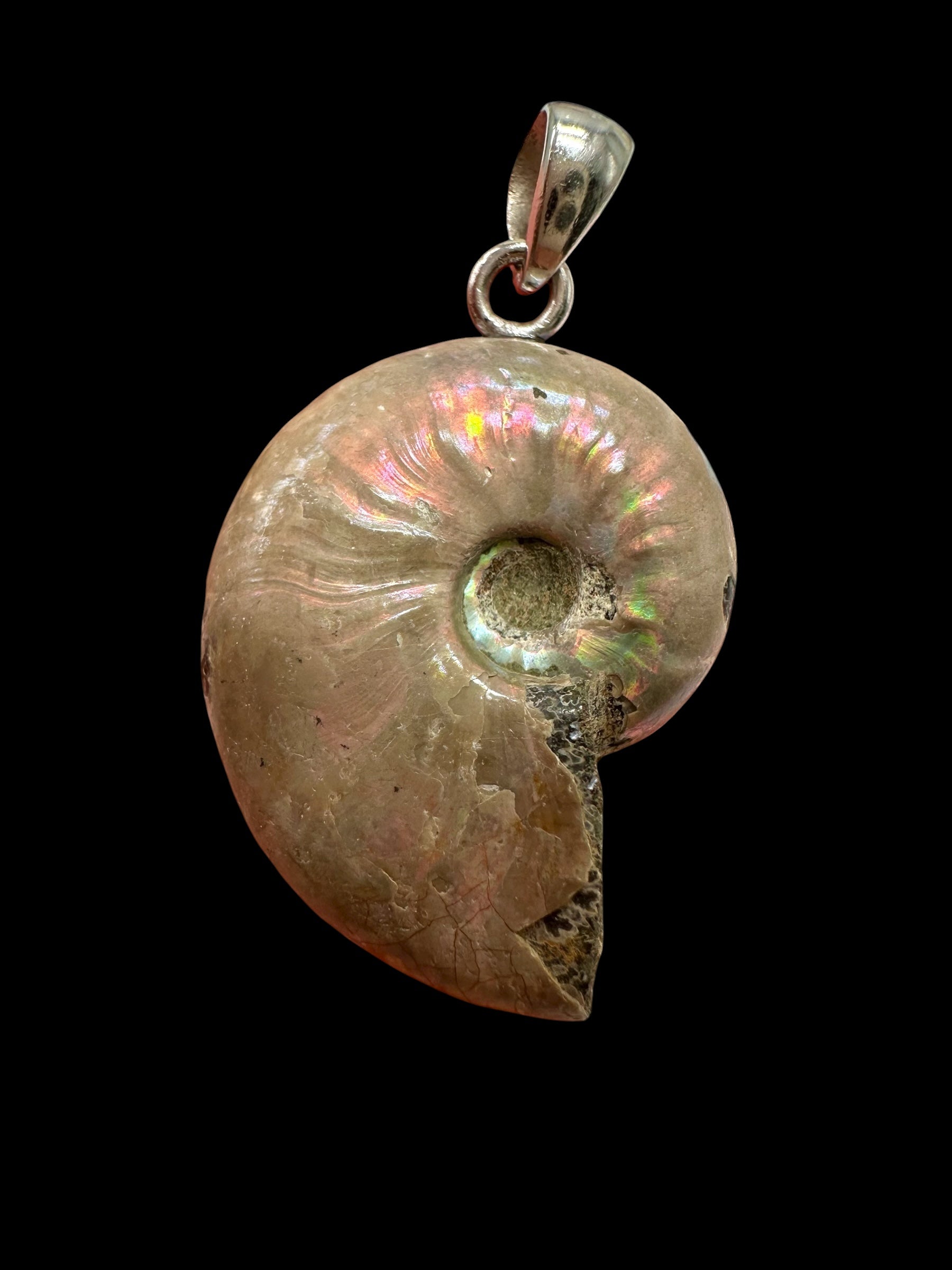 Silver ammonite pendant 7g – Madagascar