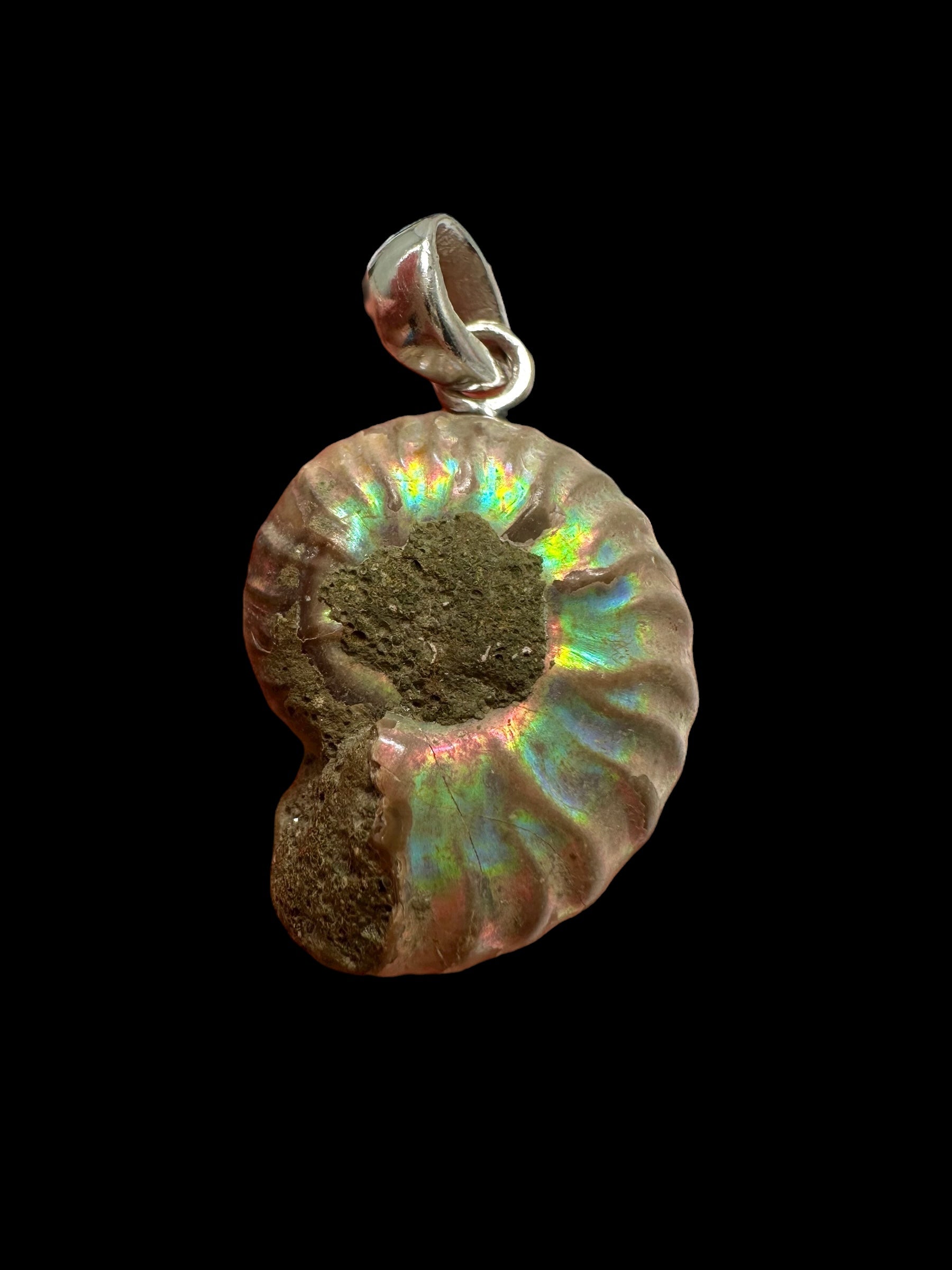 Silver ammonite pendant 4,1g – Madagascar